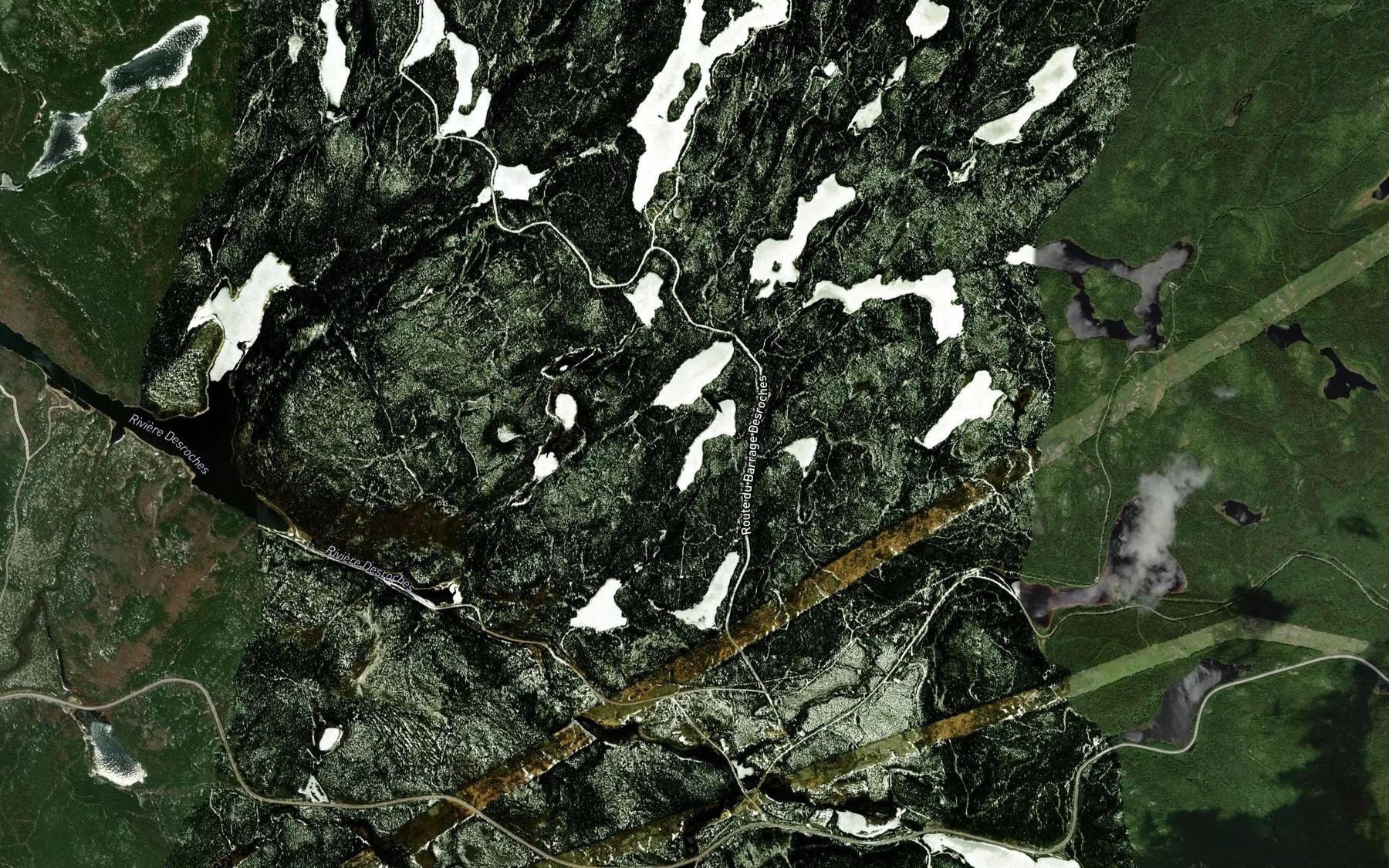 Satellite map of the Lac de l'Epinoche