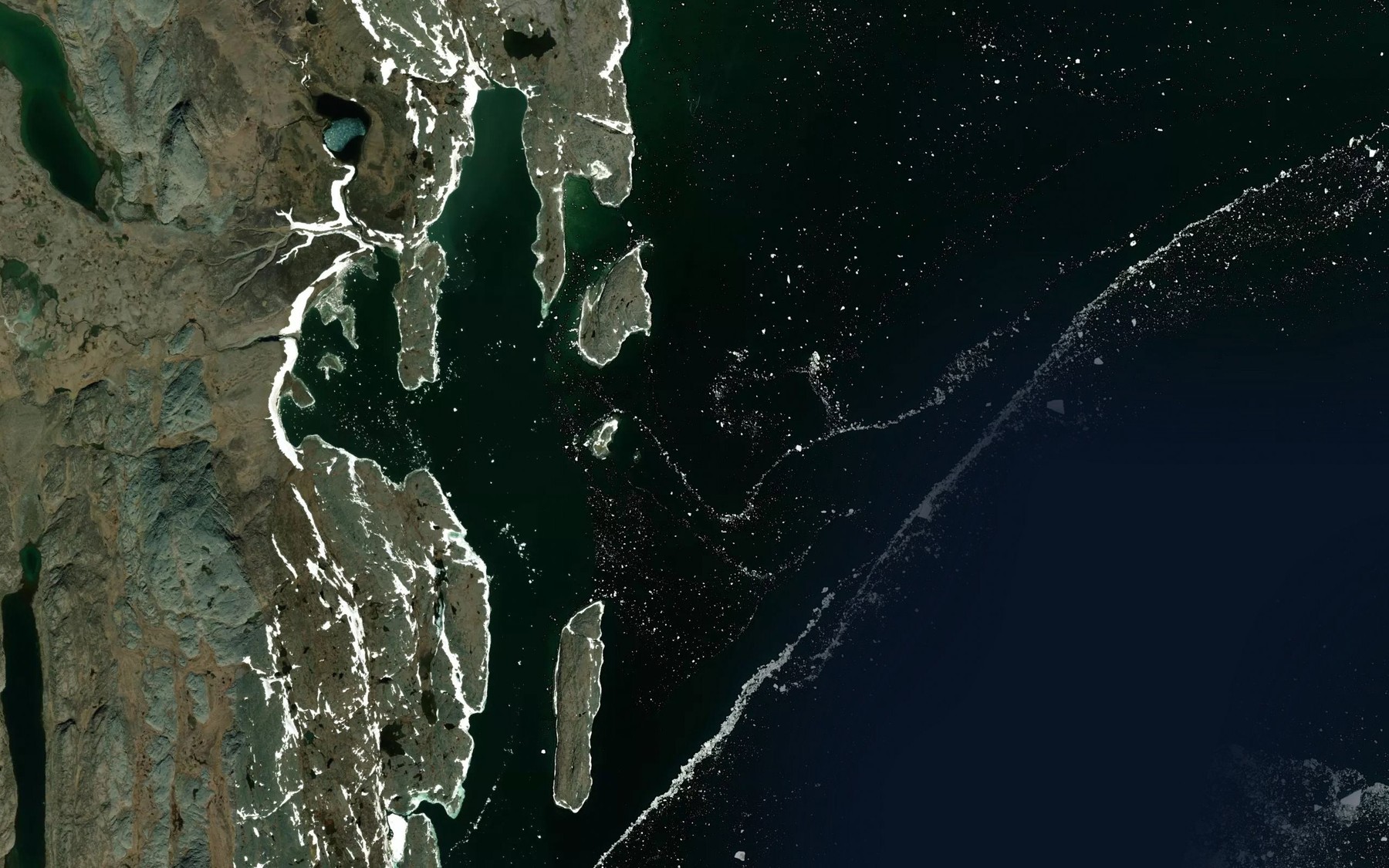 Satellite map of the La Grande Ravine