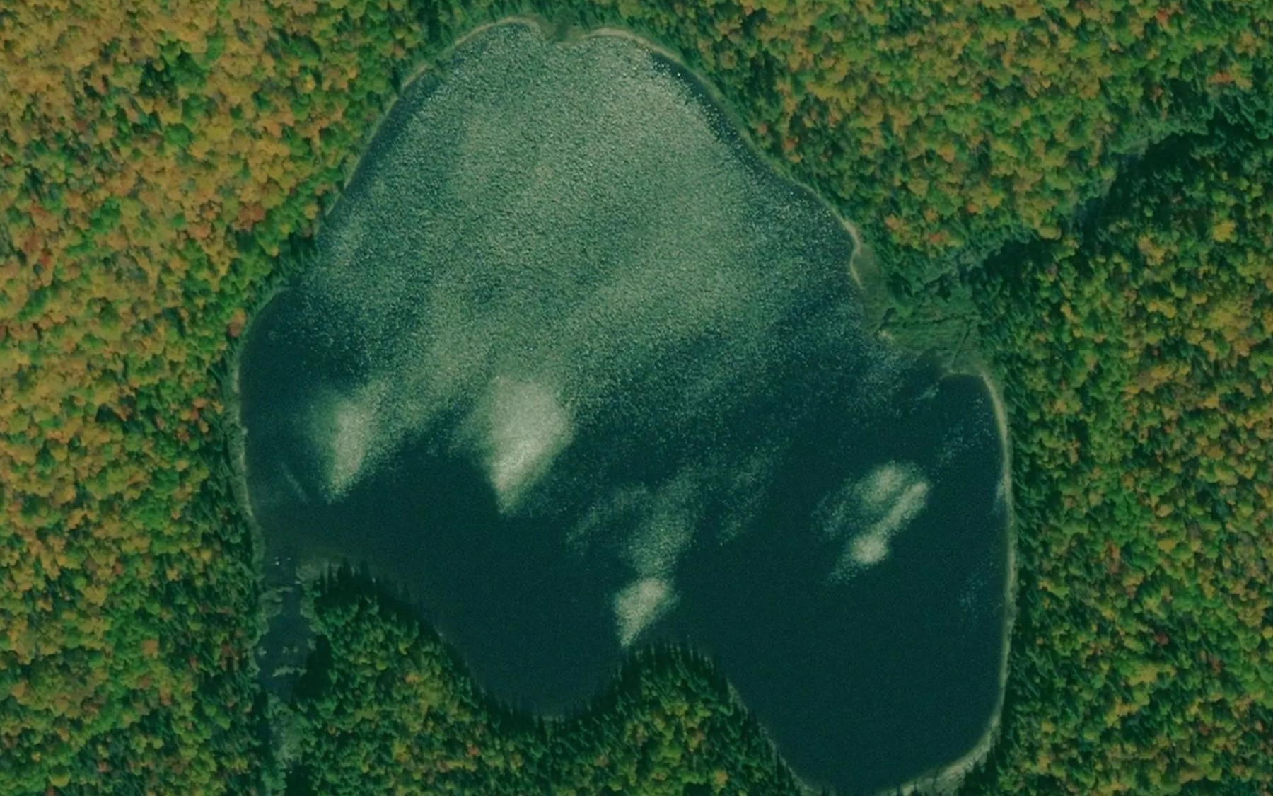 Satellite map of the Lac des Peupliers