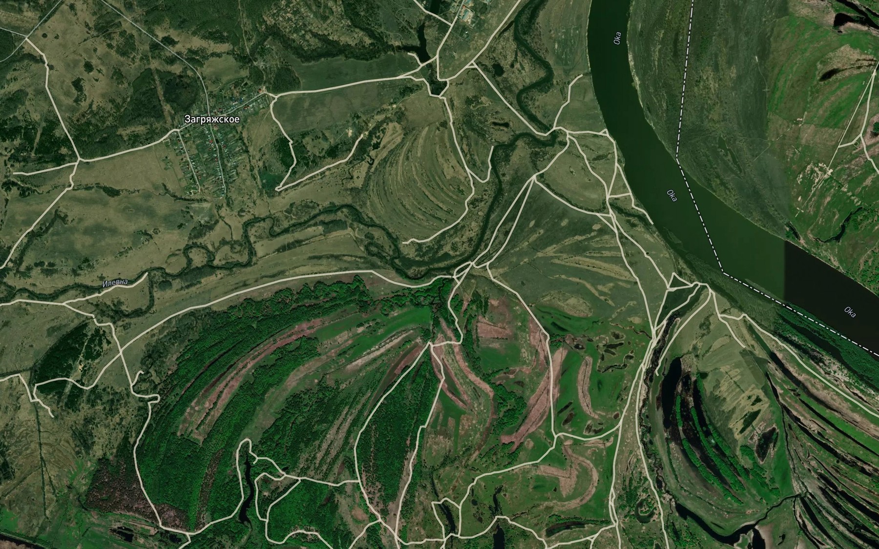 Satellite map of the Mokraya