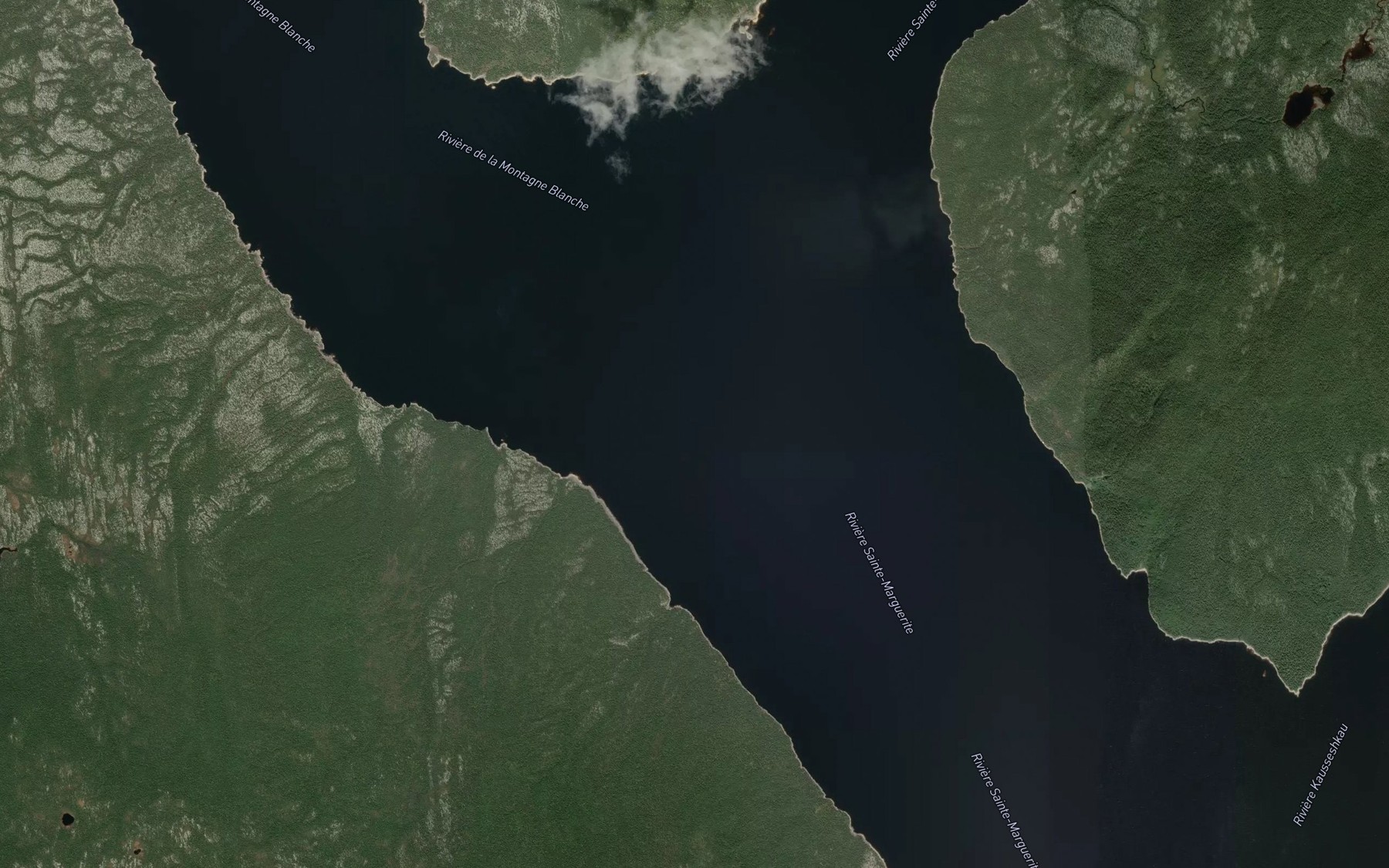 Satellite map of the Riviere de la Montagne Blanche
