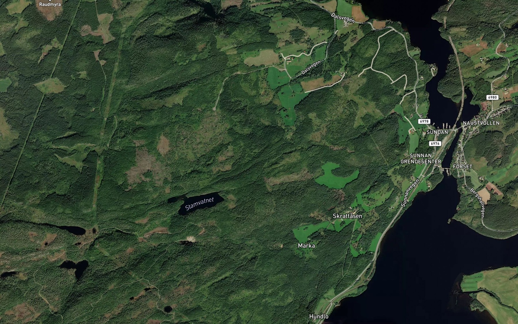 Satellite map of the Stamnvassbekken