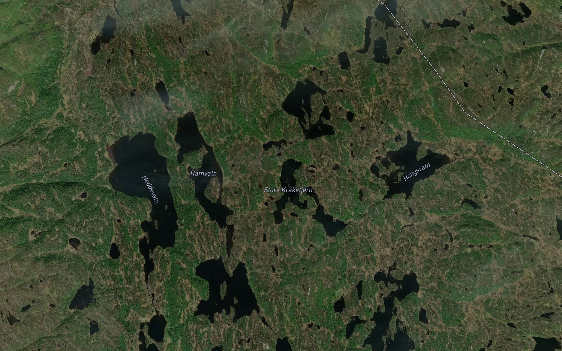 Satellite map of the Store Kraketjorn