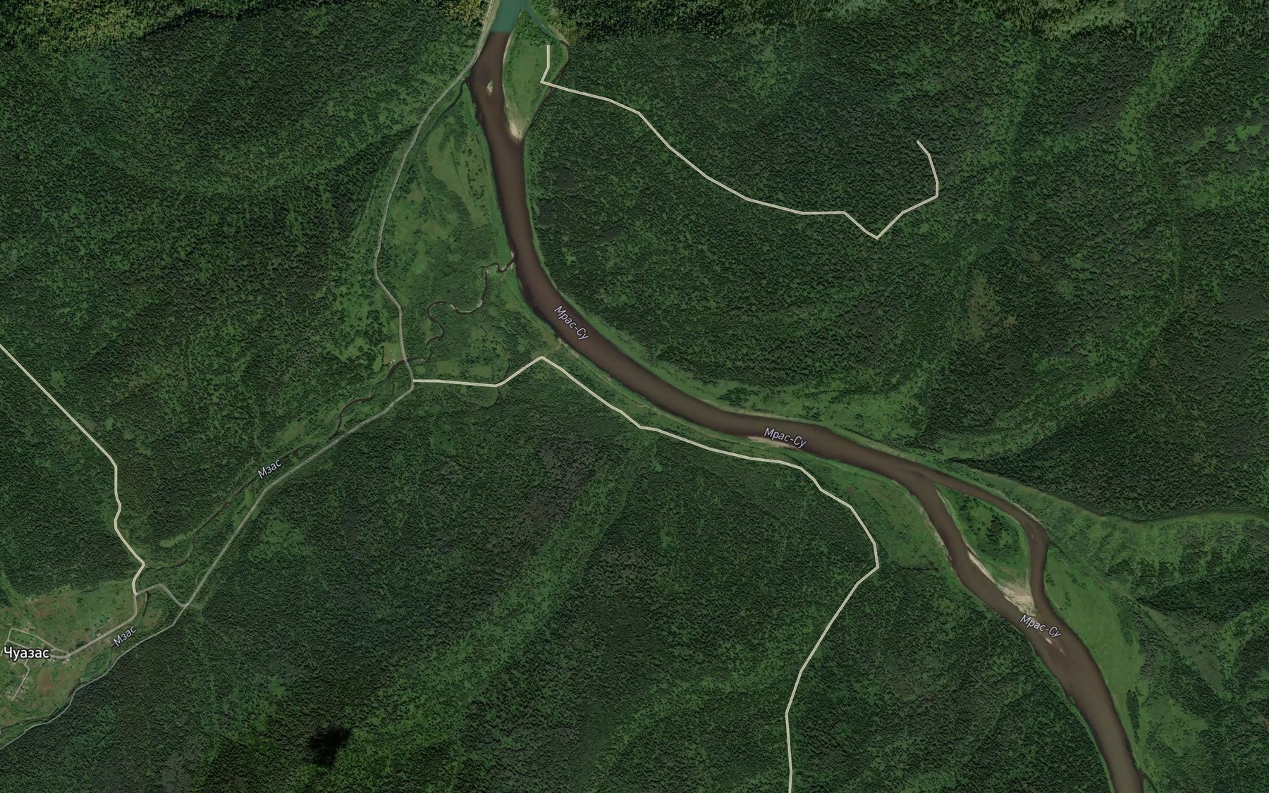 Satellite map of the Agaza