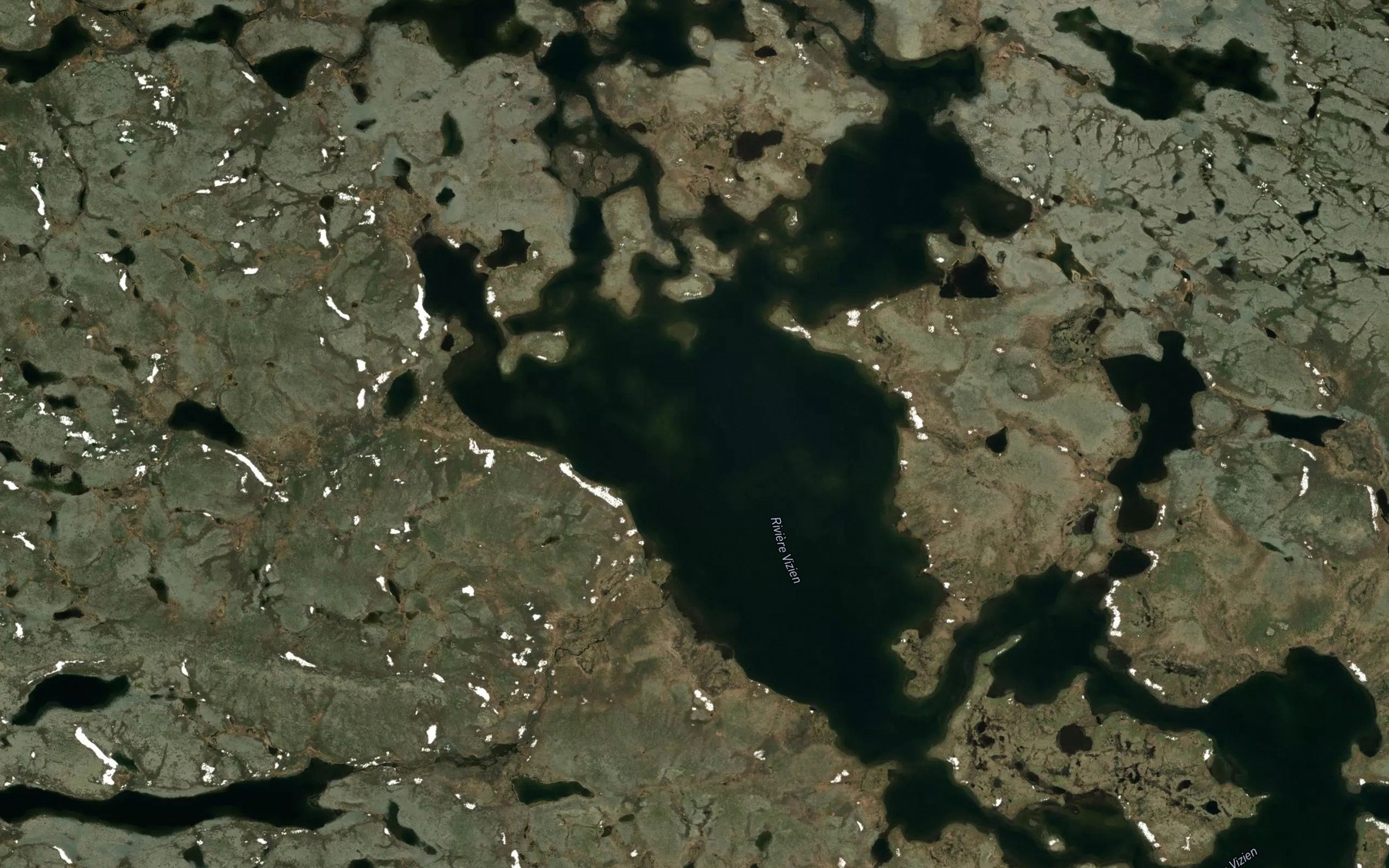 Satellite map of the Lac Maguire