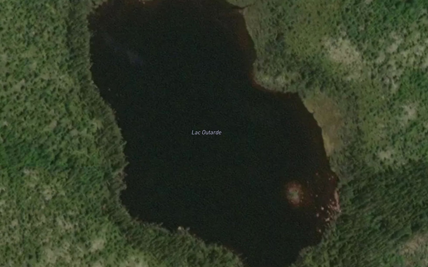 Satellite map of the Lac Outarde