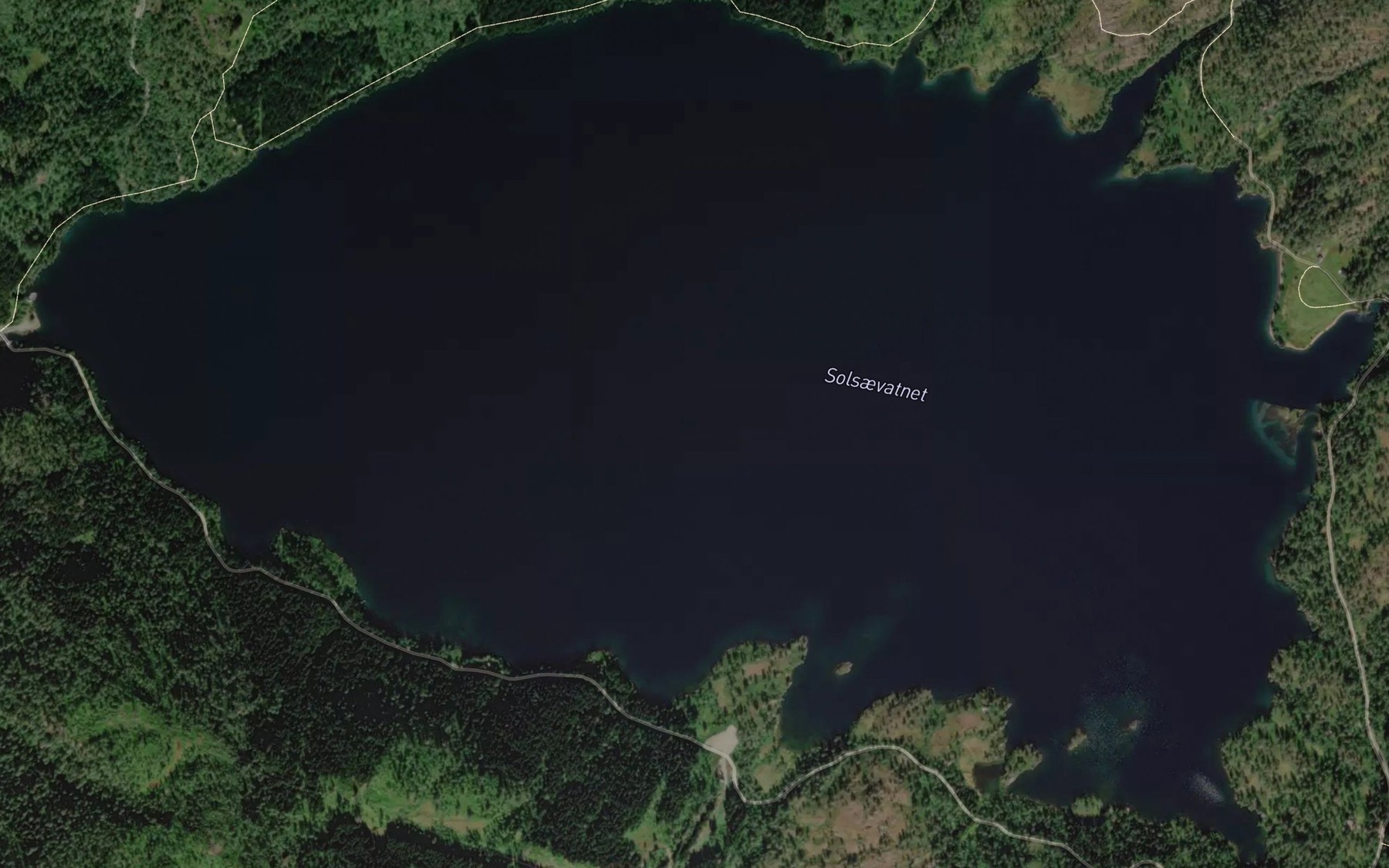 Satellite map of the Solsaevatnet