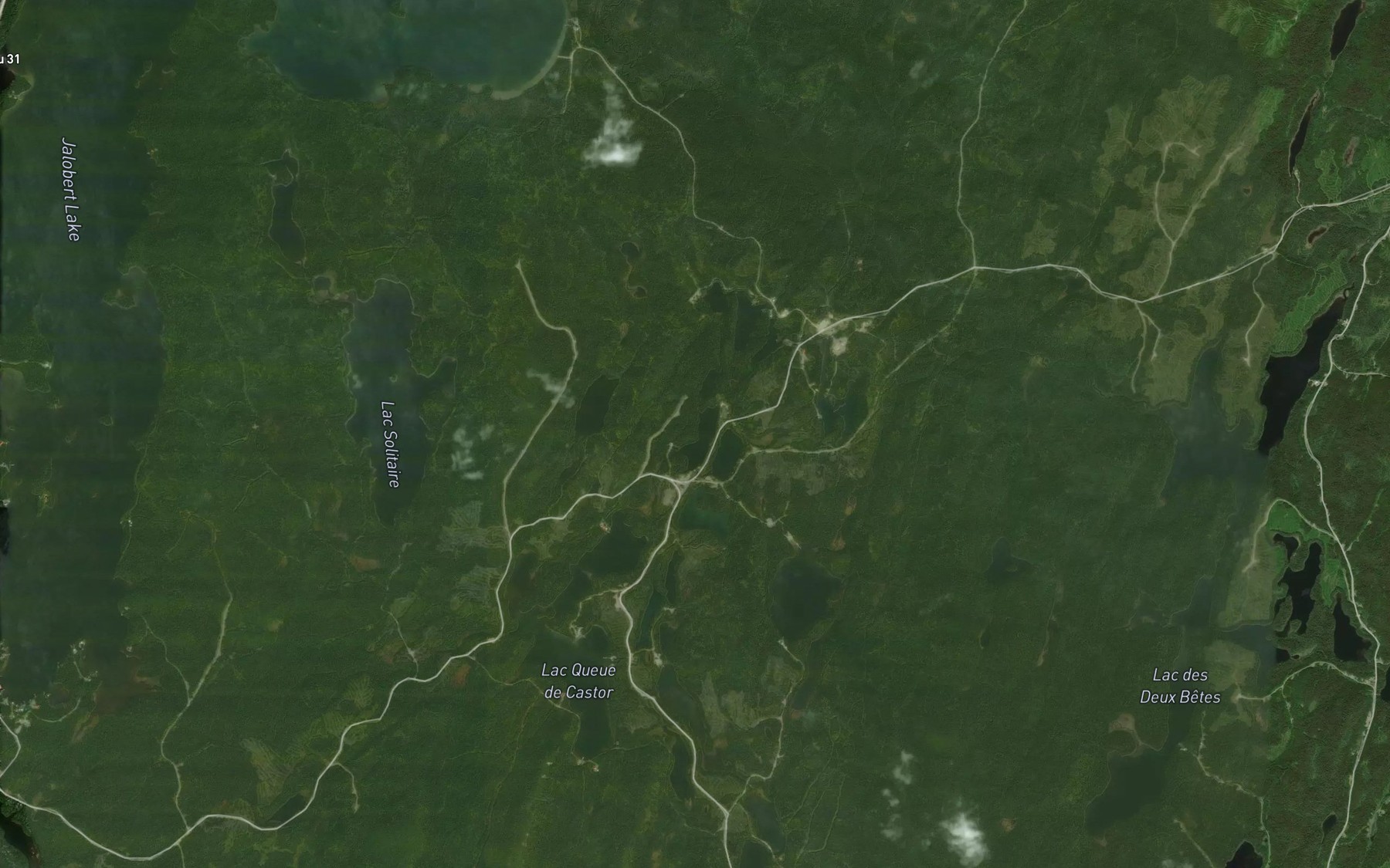 Satellite map of the Lac de la Fraye