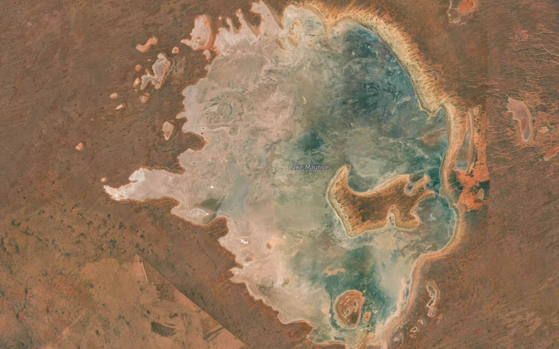 Satellite map of the Lake Maurice