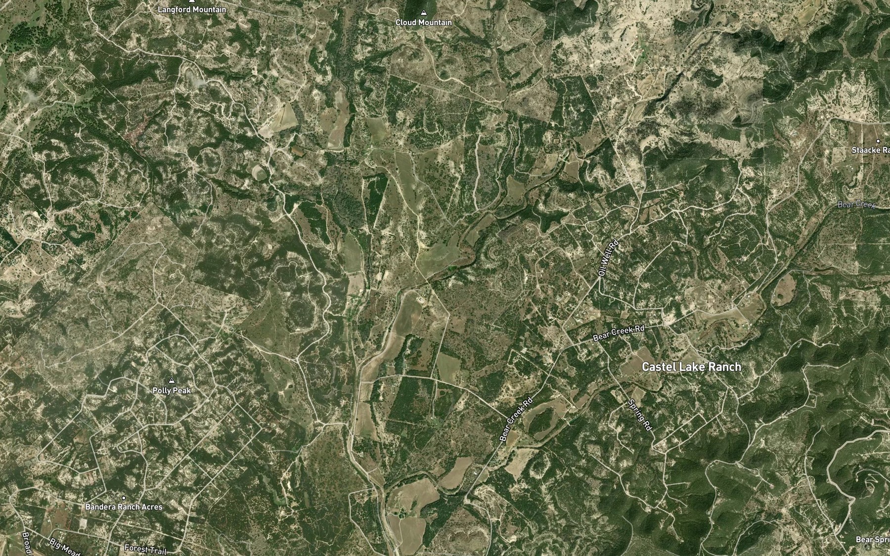 Satellite map of the Berry Lake