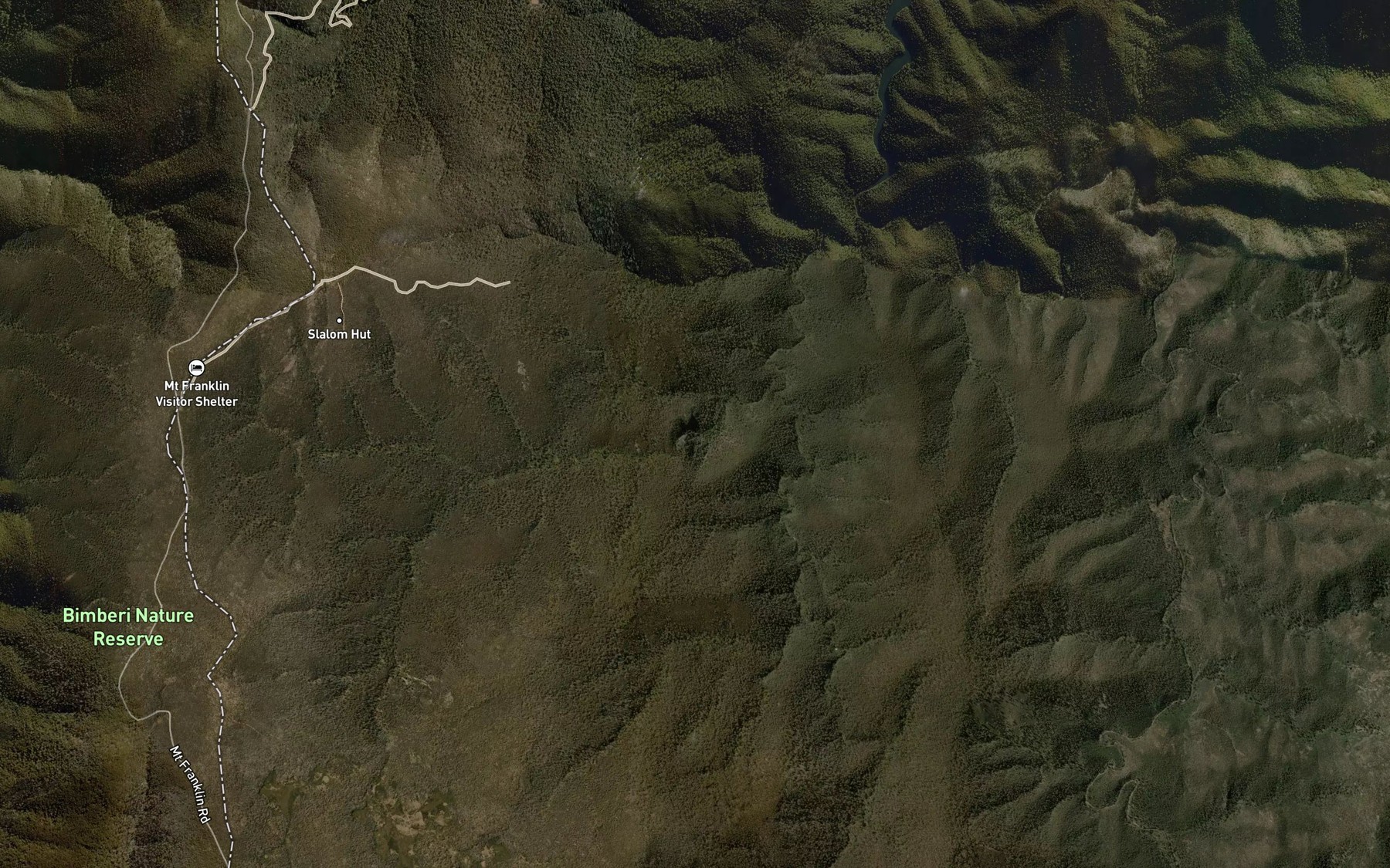 Satellite map of the Ginini Falls