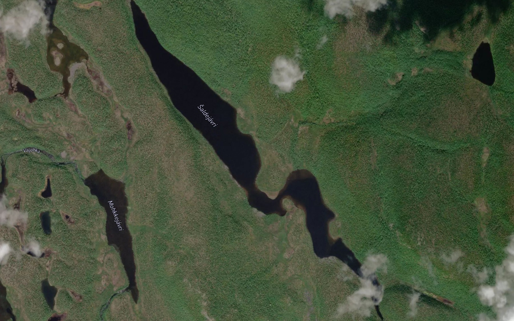 Satellite map of the Saldejavri