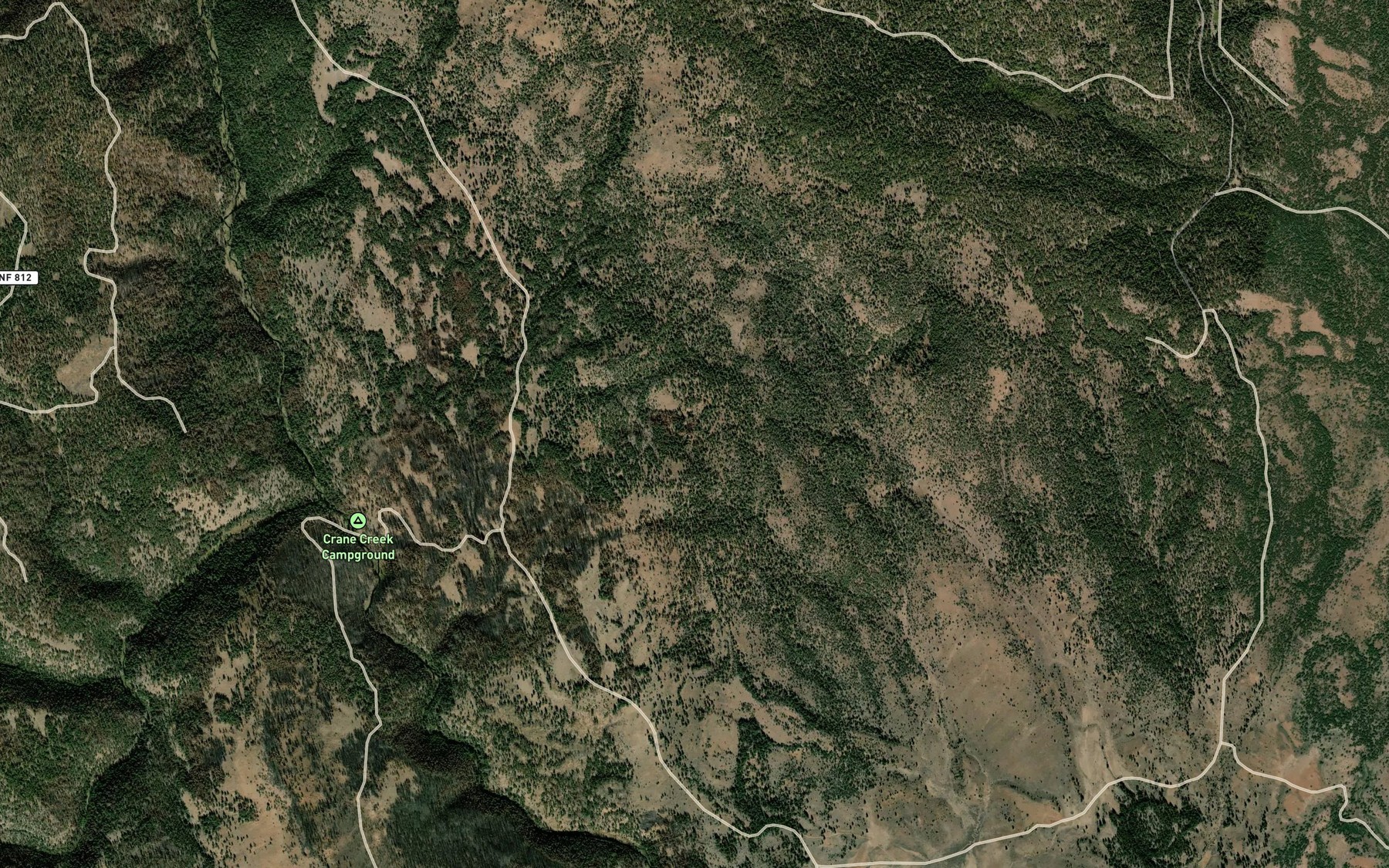 Satellite map of the Sage Hen Spring