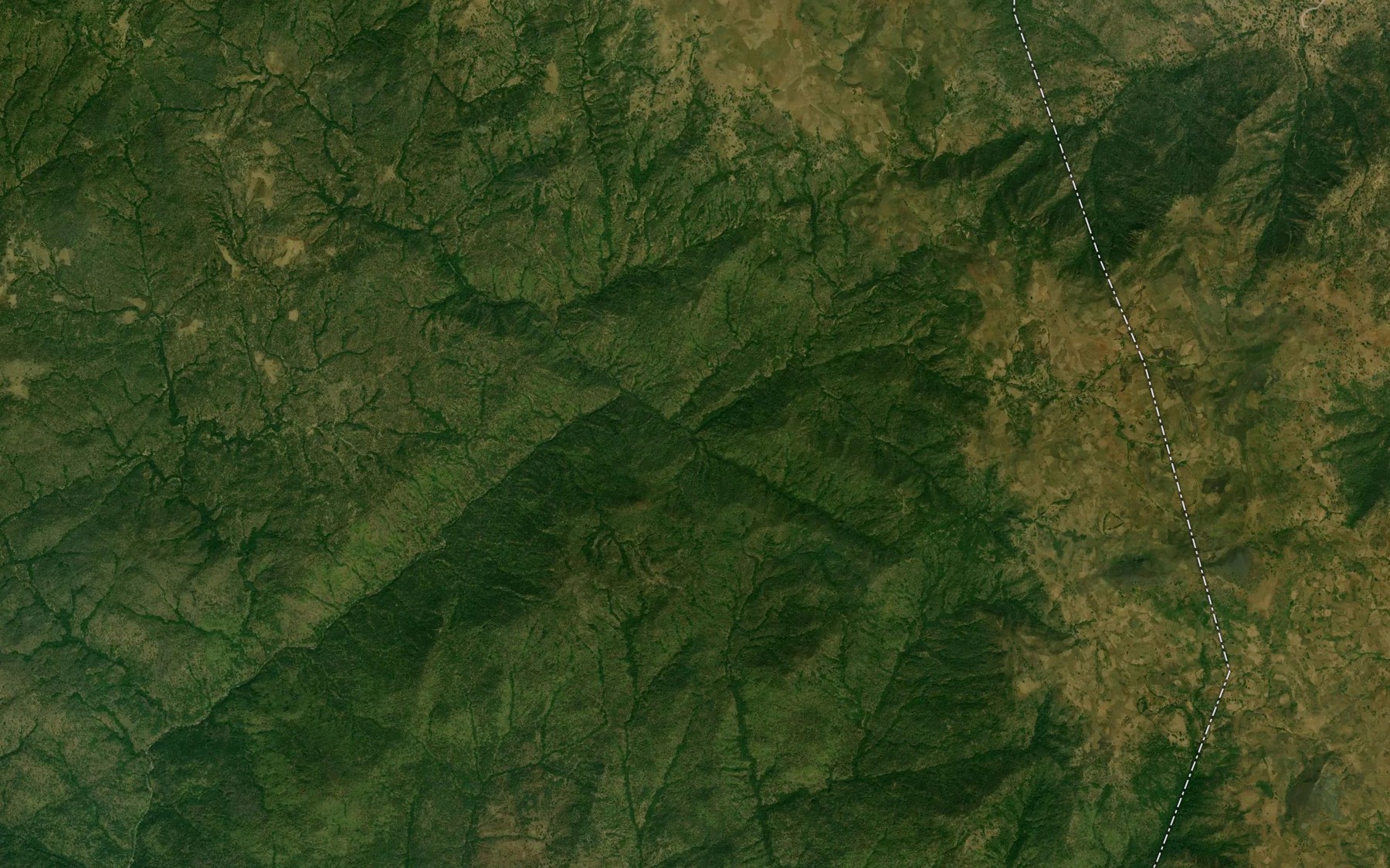 Satellite map of the River Dago