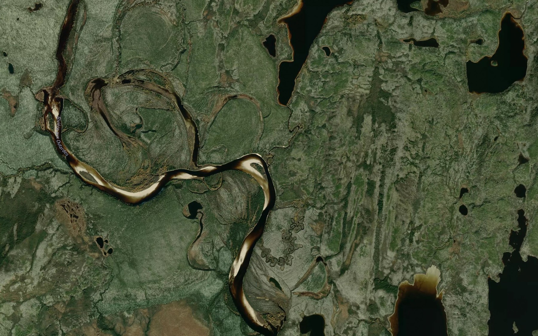 Satellite map of the Ruisseau Pukutauk