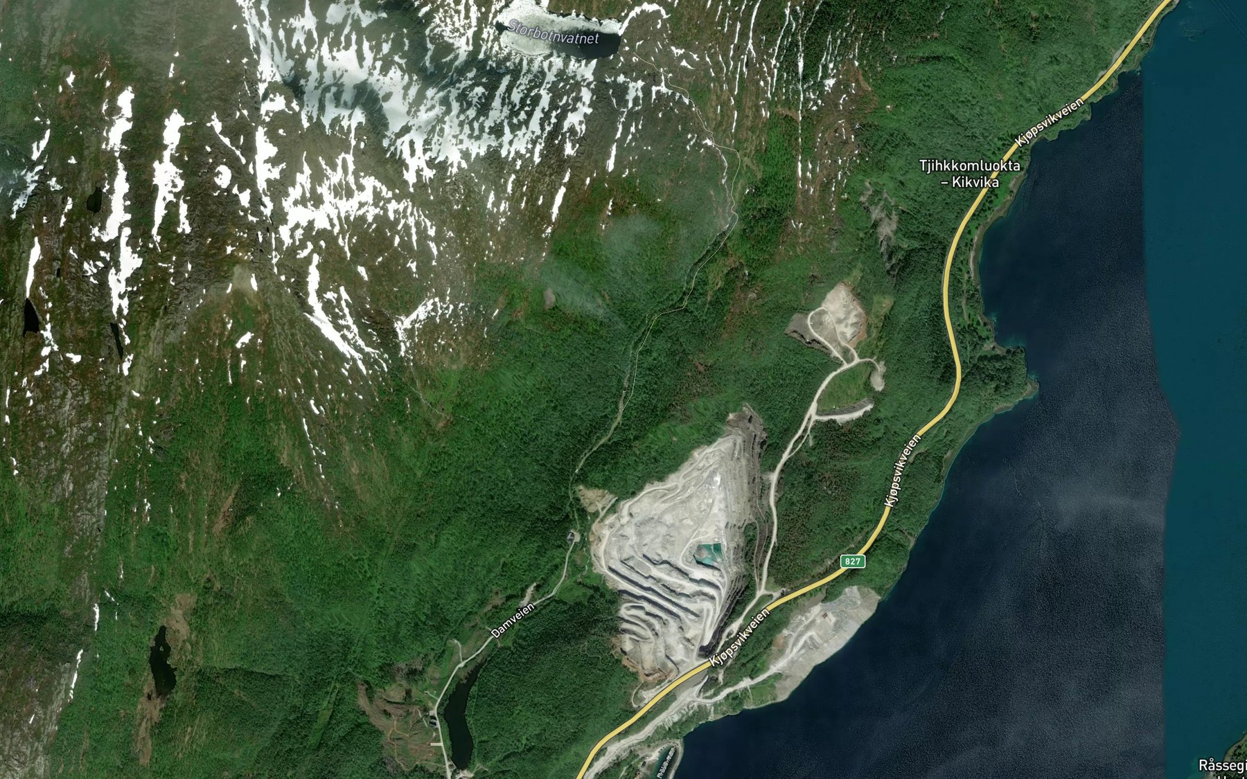 Satellite map of the Storbotnelva