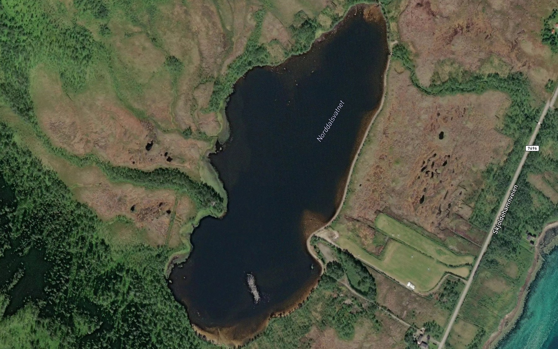 Satellite map of the Norddalsvatnet