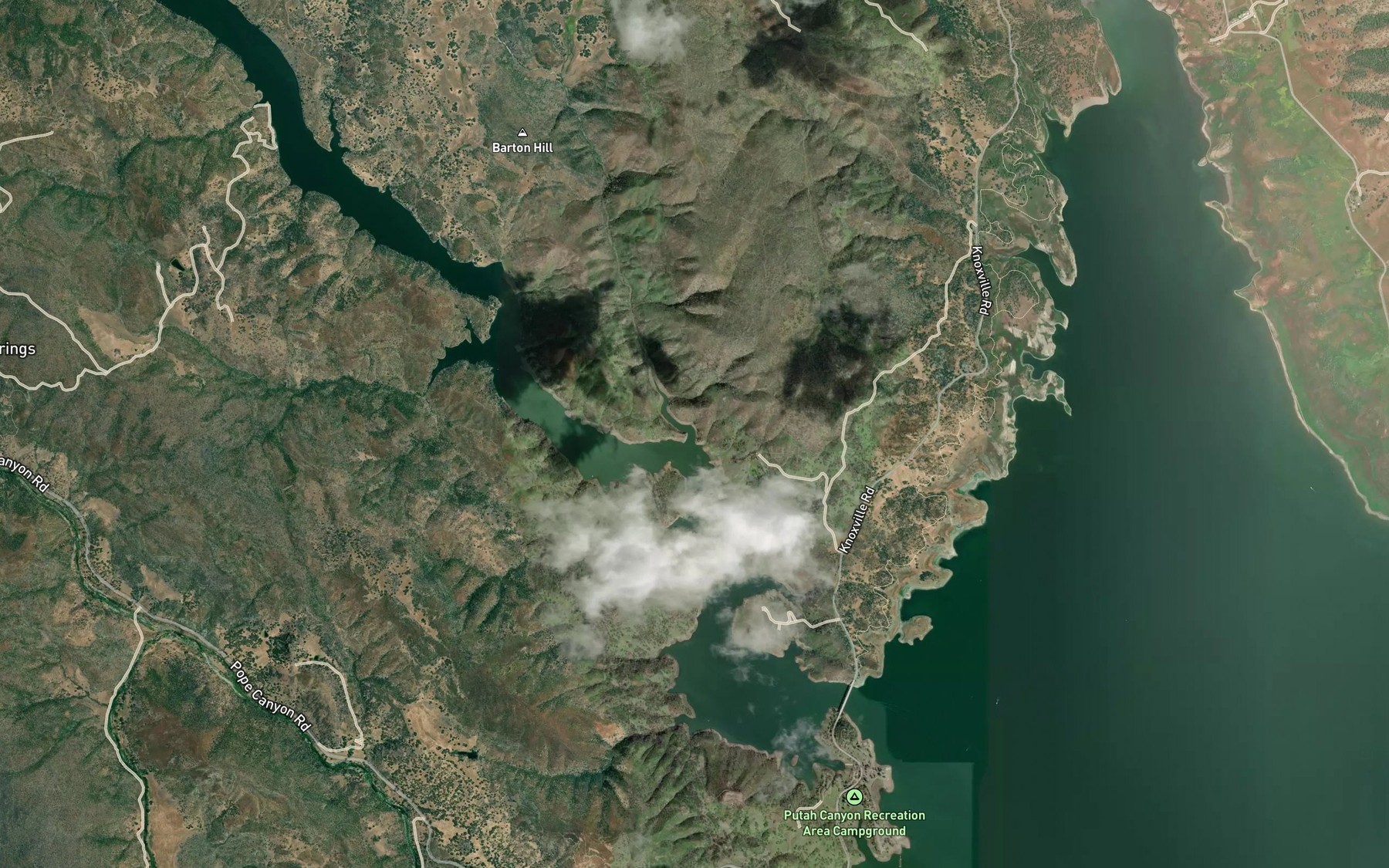 Satellite map of the Dyer Creek