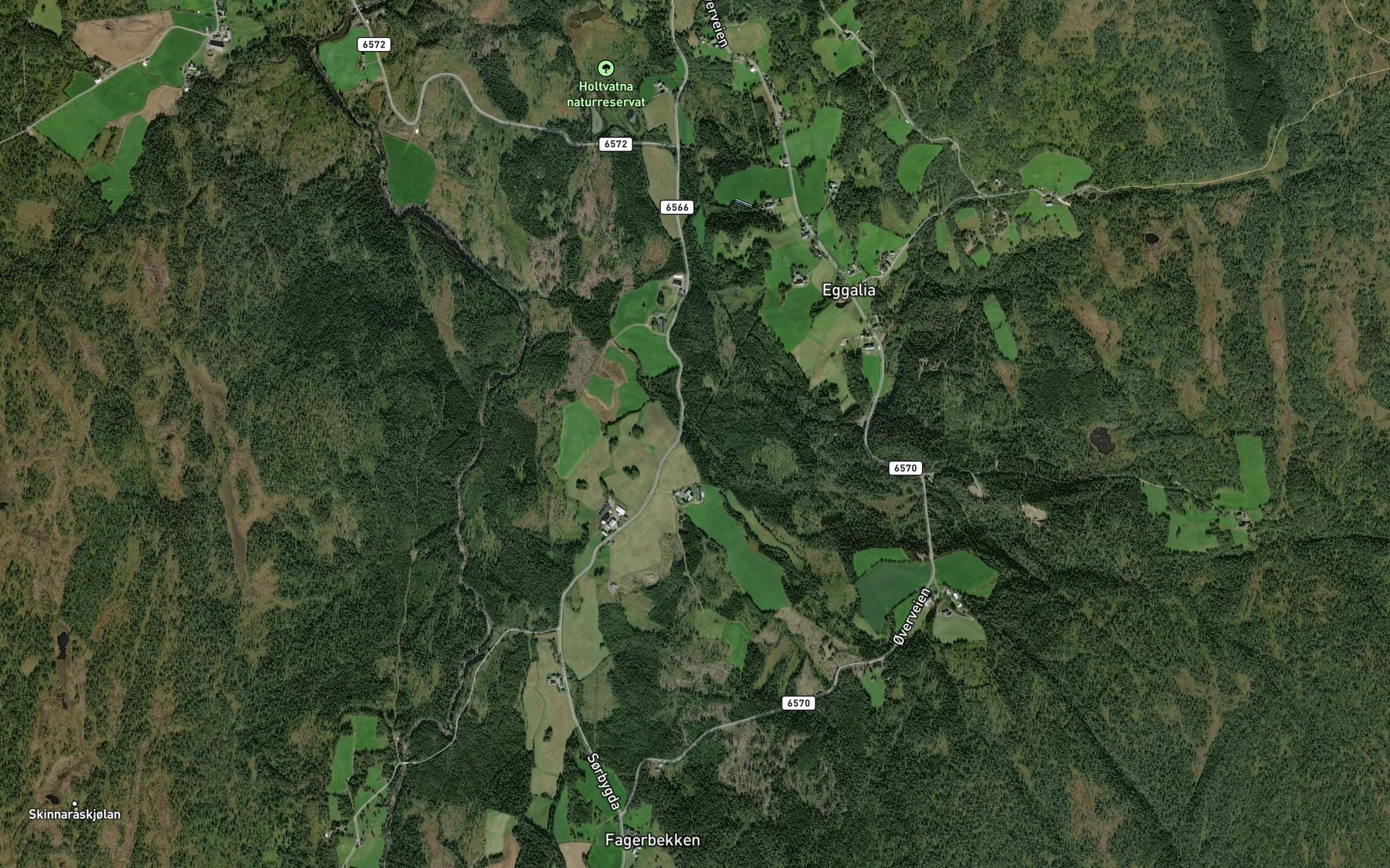 Satellite map of the Kvernaa