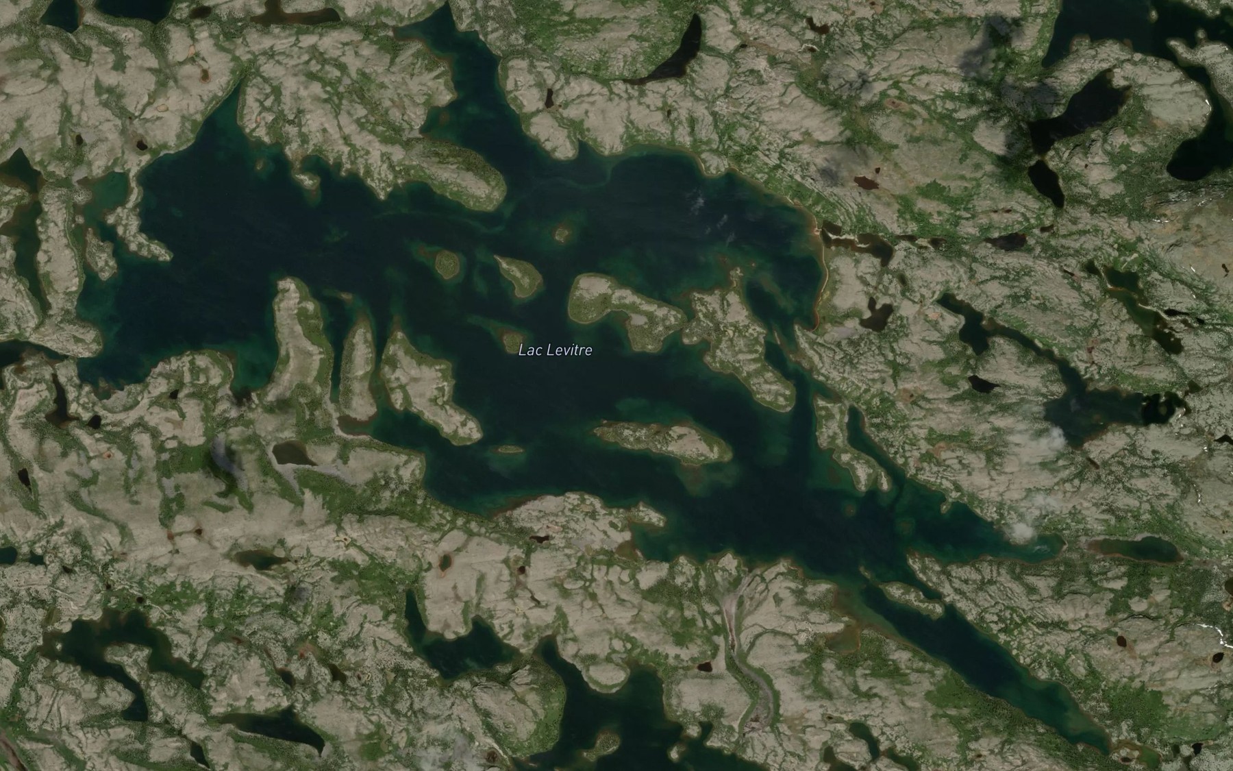 Satellite map of the Lac Levitre