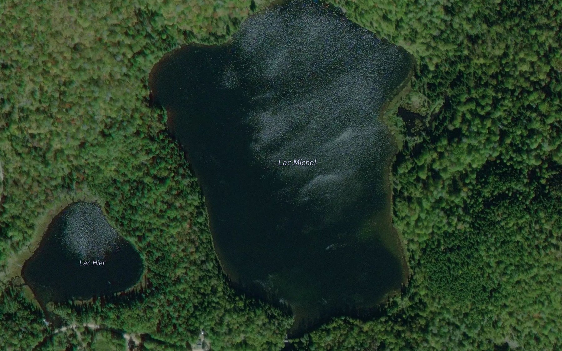 Satellite map of the Lac Michel