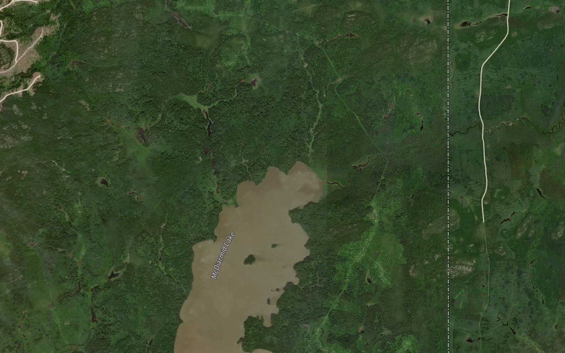 Satellite map of the Ruisseau Marriott