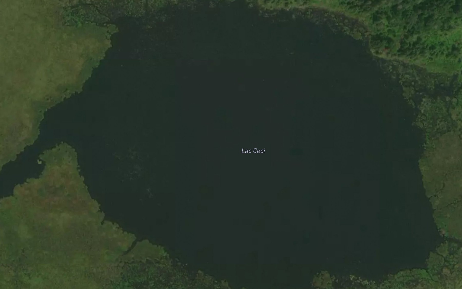 Satellite map of the Lac Ceci