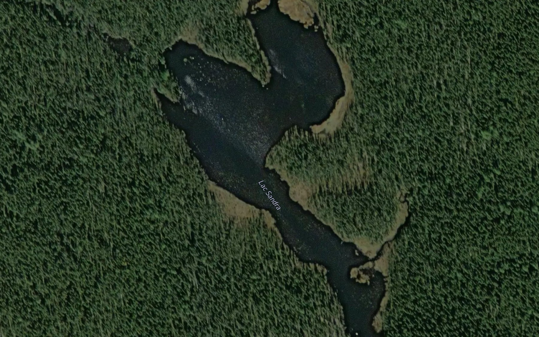 Satellite map of the Lac en Sept