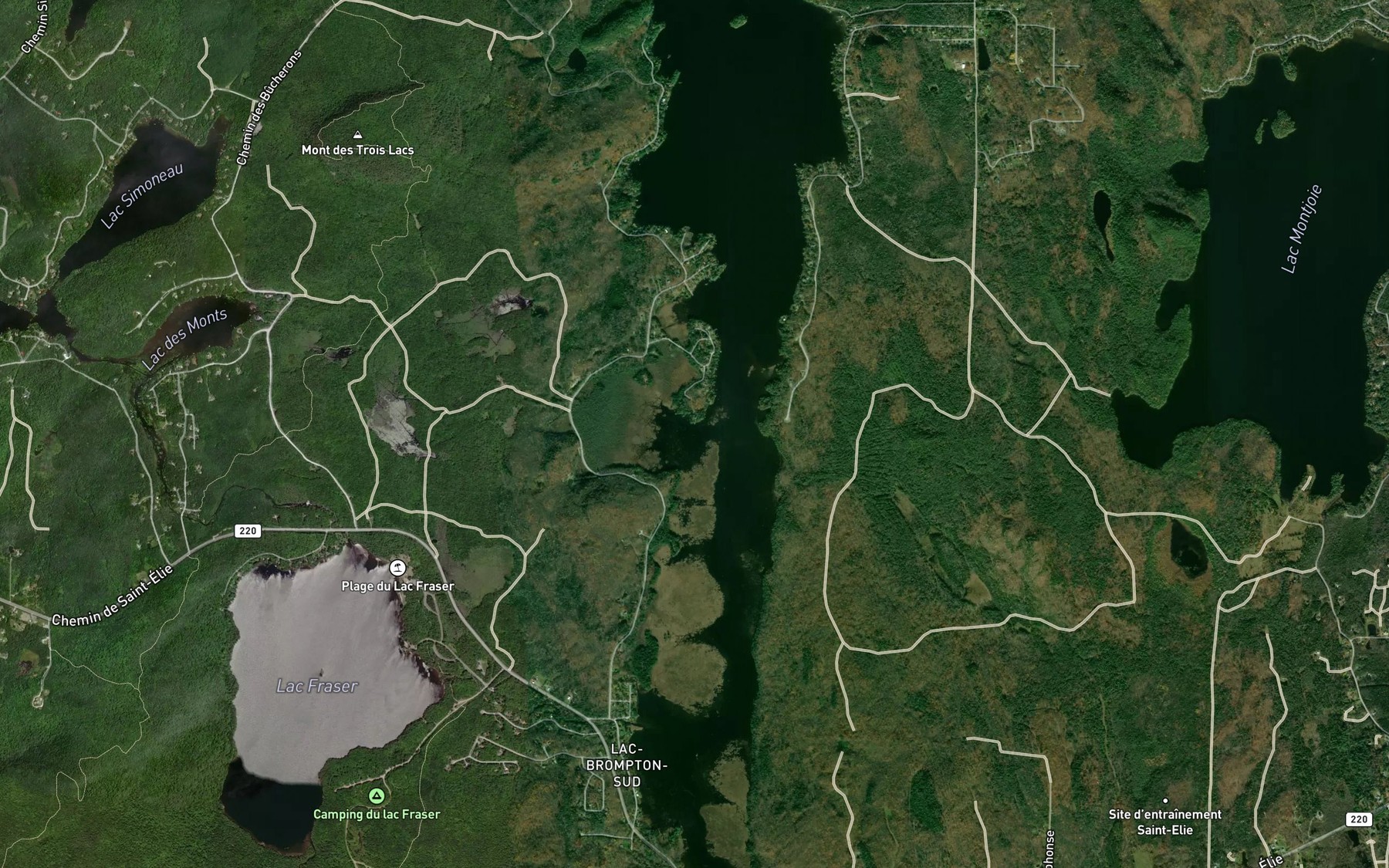 Satellite map of the Baie Gagnon