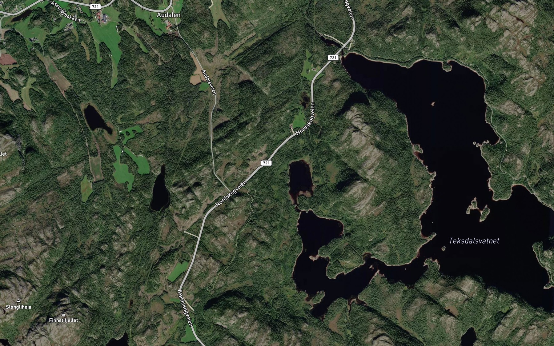 Satellite map of the Merkesbekken