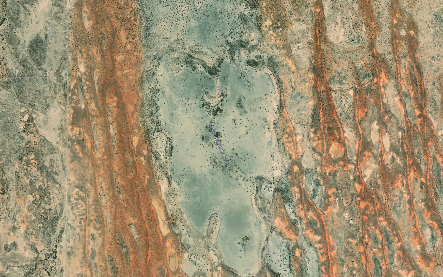 Satellite map of the Polywoolkanie Lake
