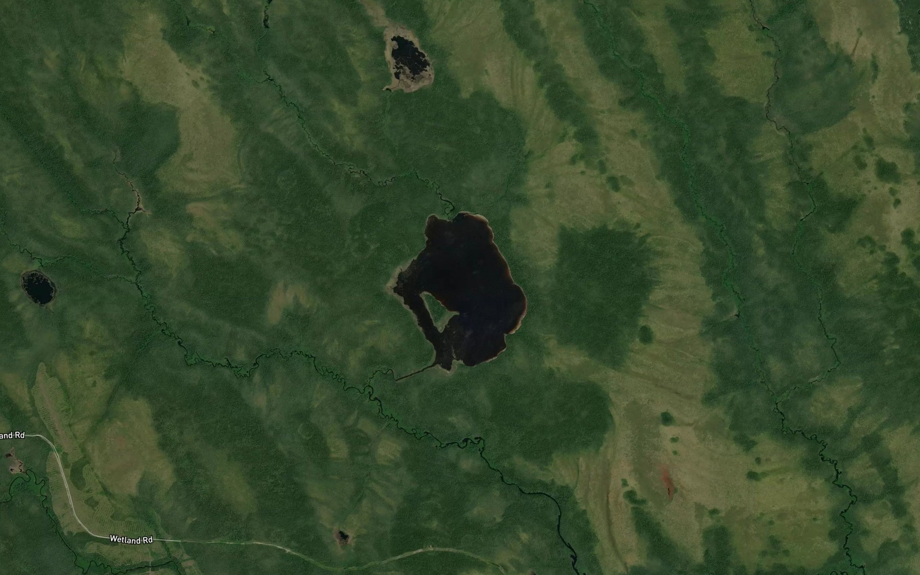 Satellite map of the Walford Lake