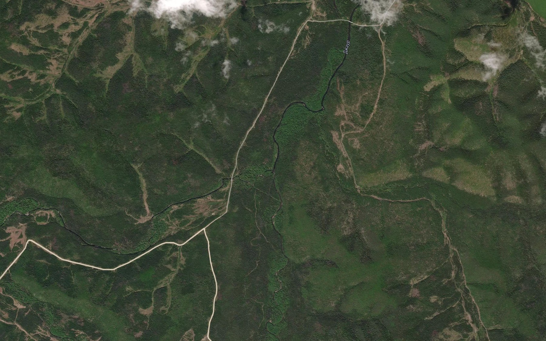 Satellite map of the Svetlaya
