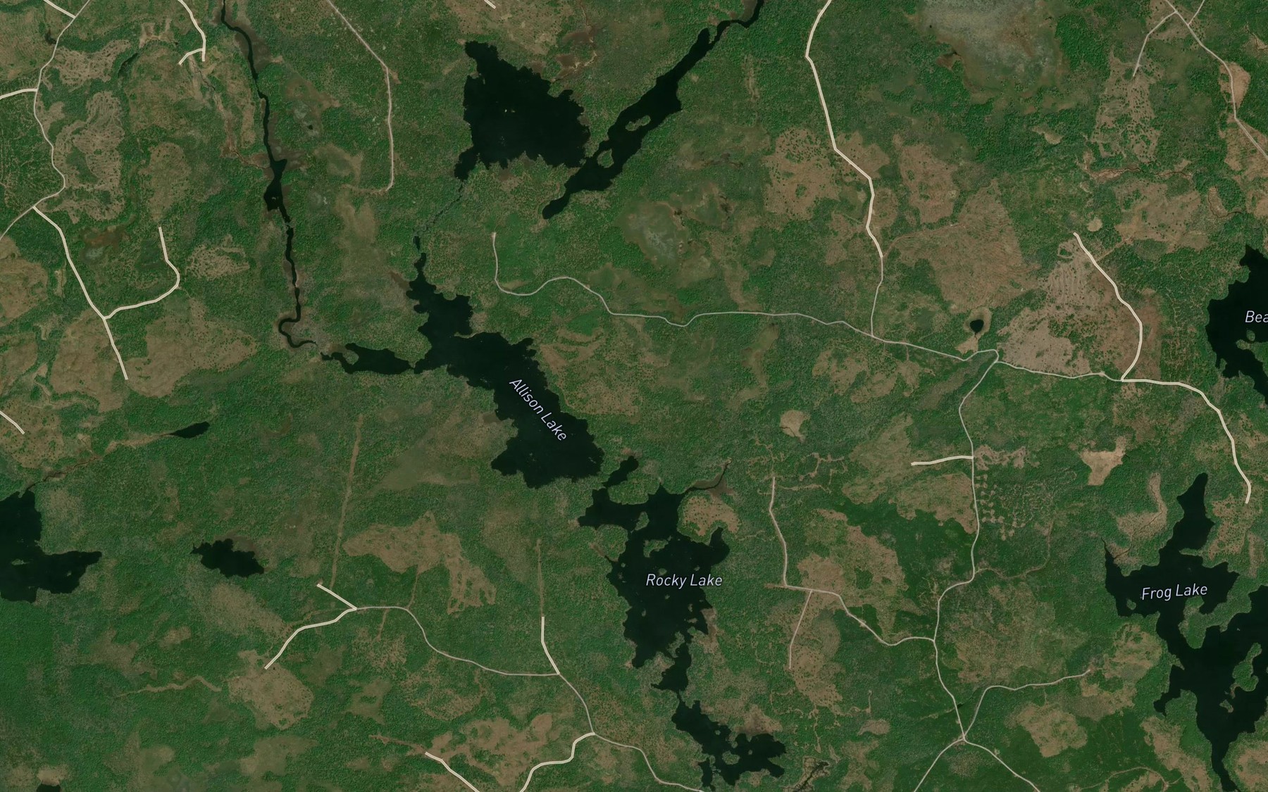 Satellite map of the Little Run