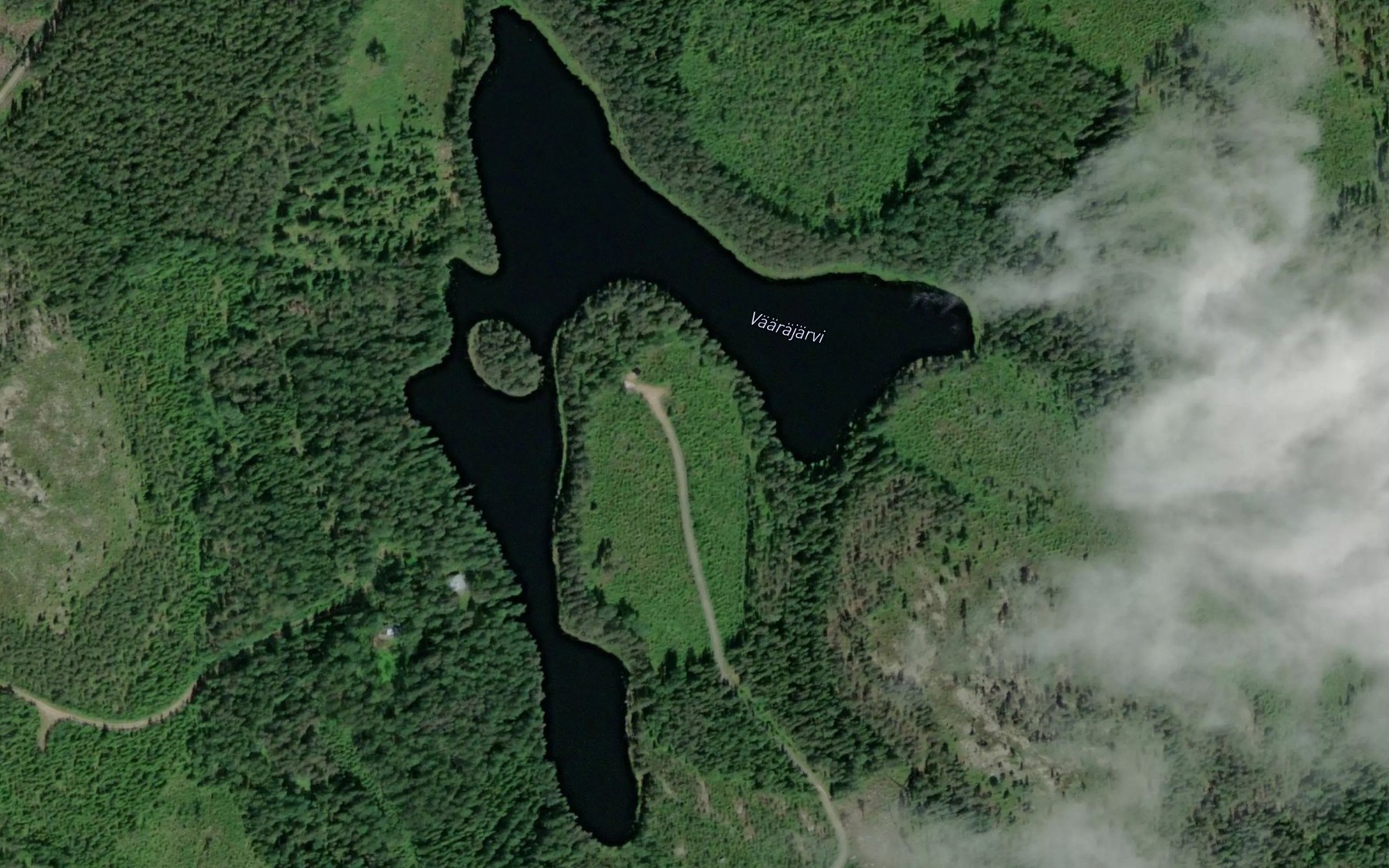 Satellite map of the Vaarajarvi