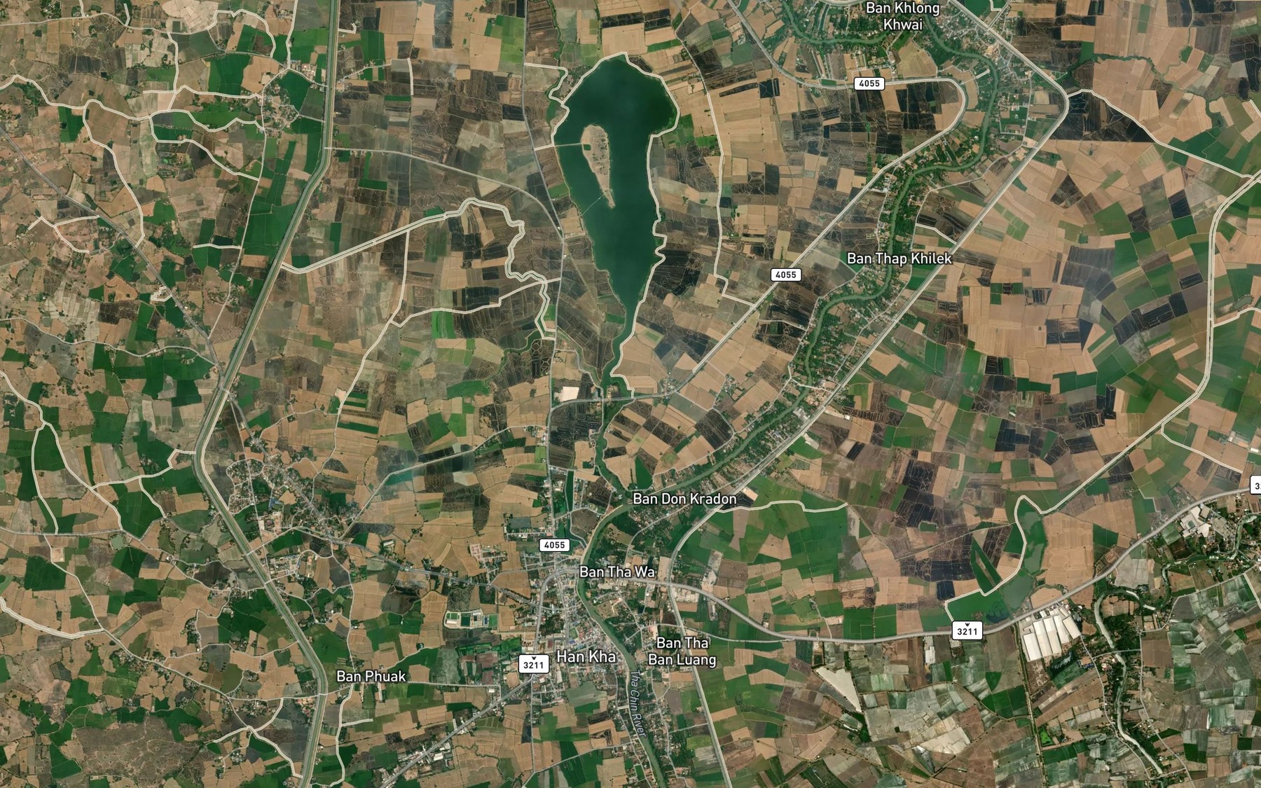 Satellite map of the Khlong Nueng Khwa
