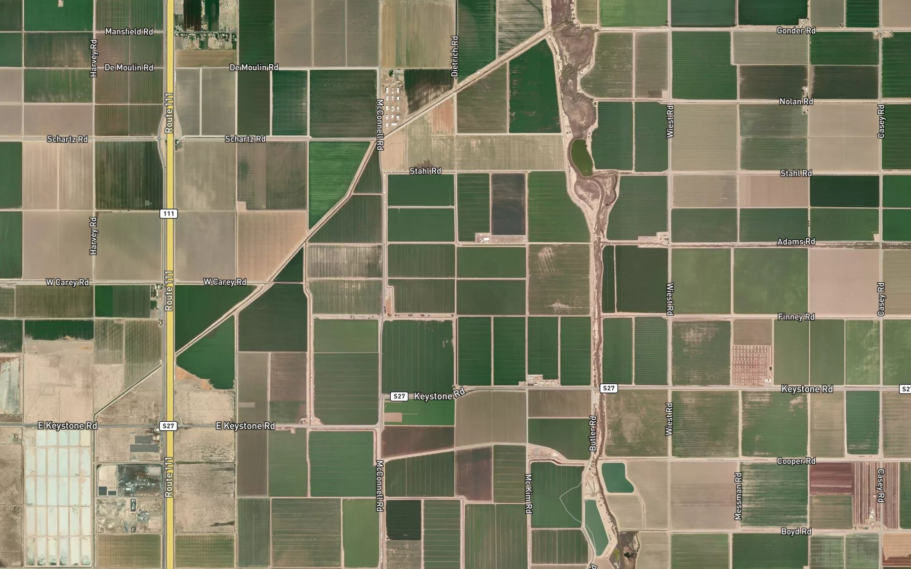Satellite map of the Lateral Eight-A