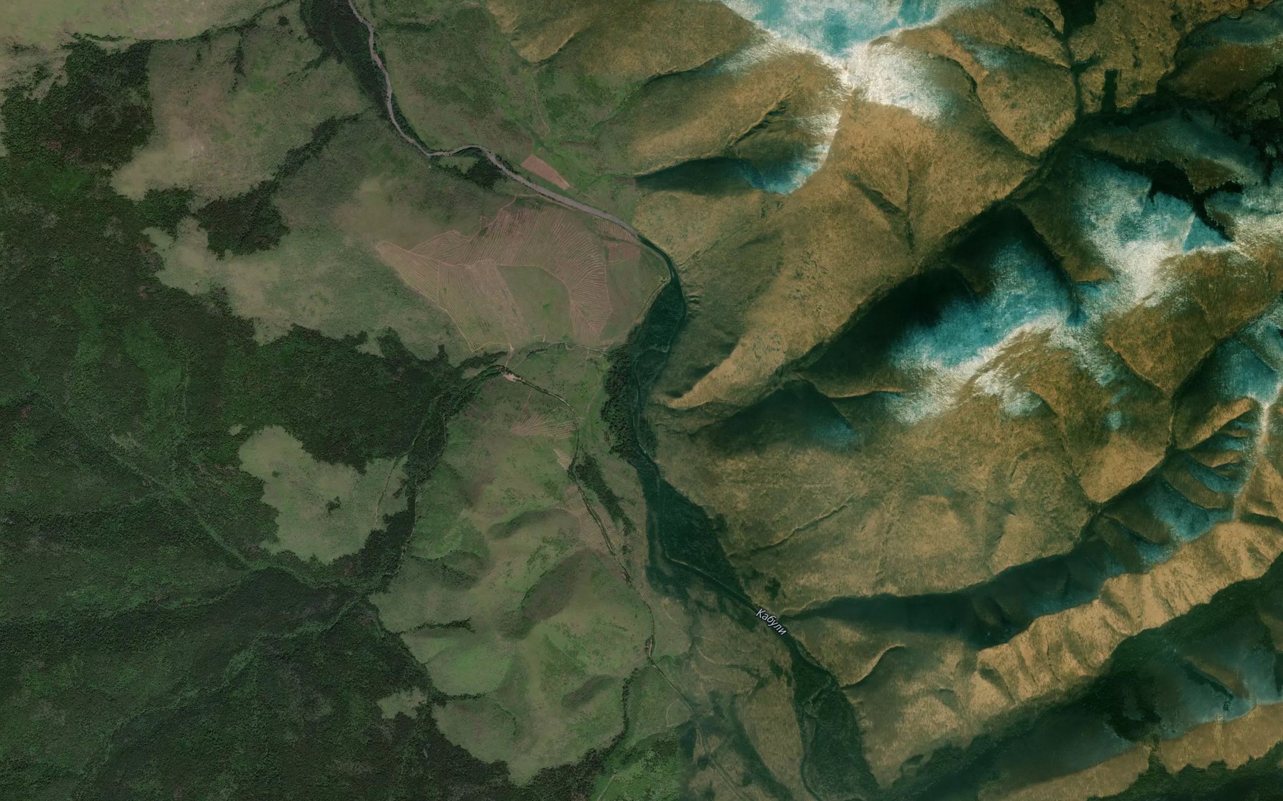 Satellite map of the Tesnyy