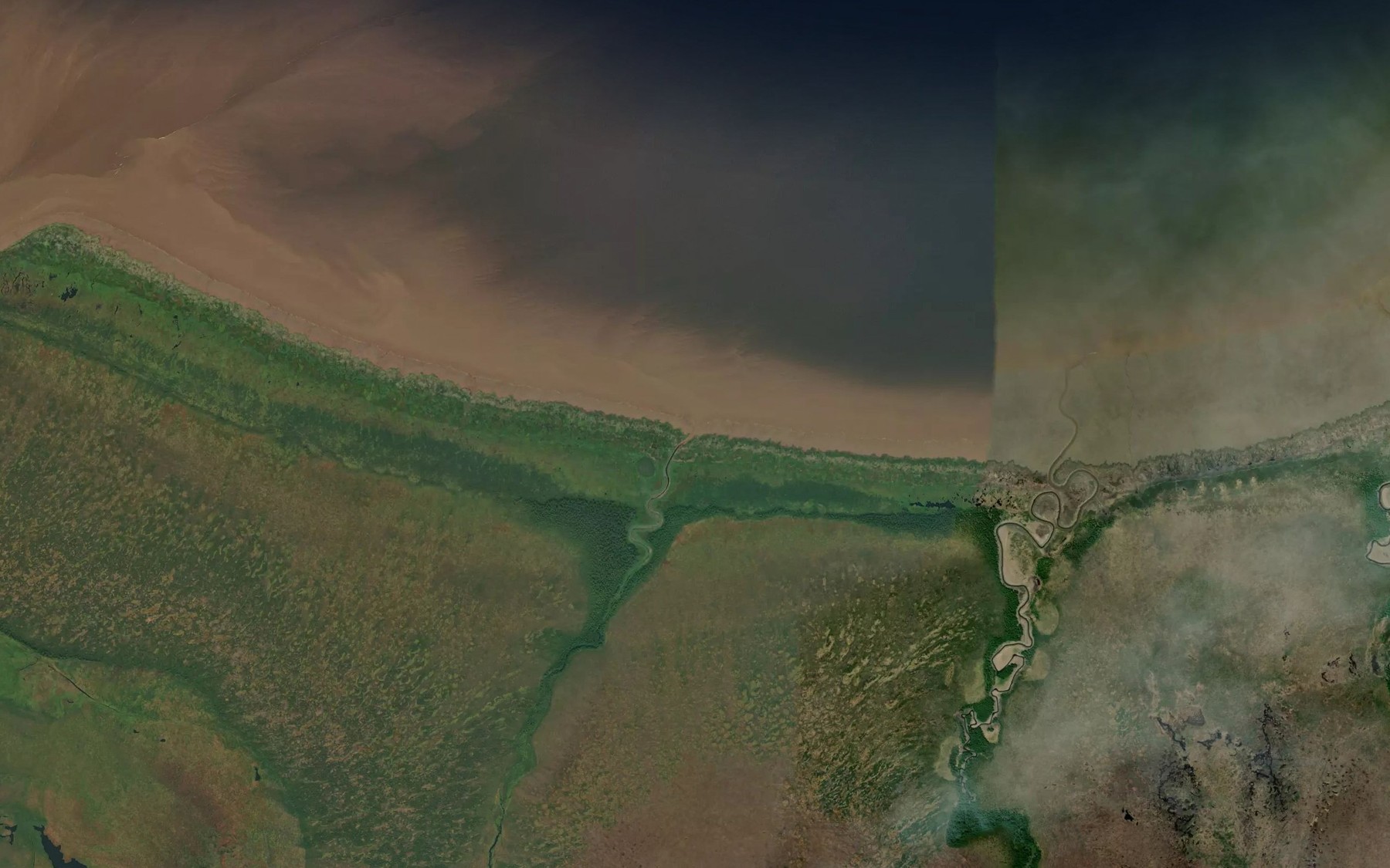 Satellite map of the Chun
