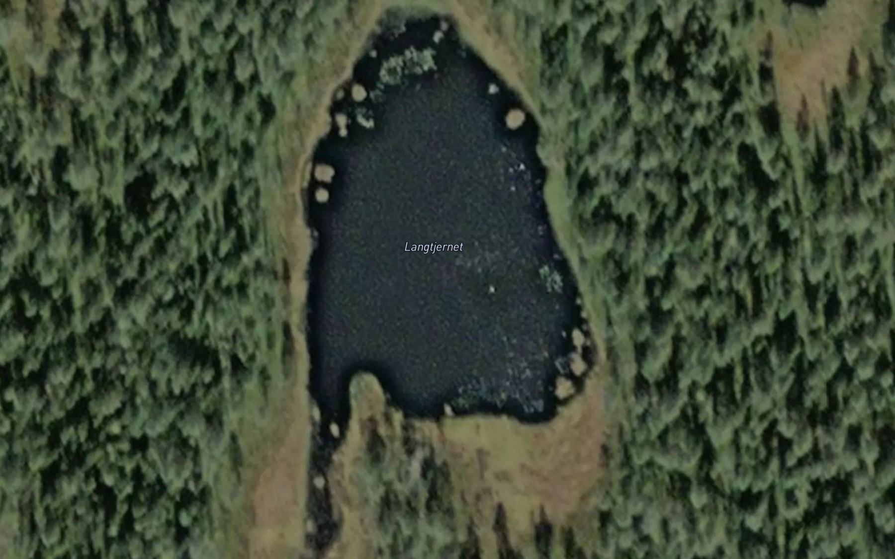 Satellite map of the Langtjernet
