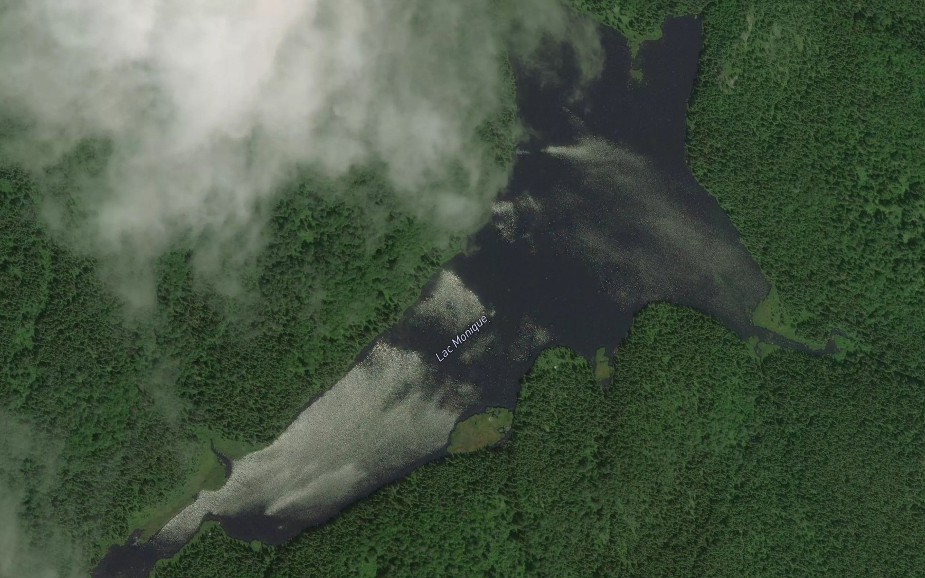 Satellite map of the Lac Monique