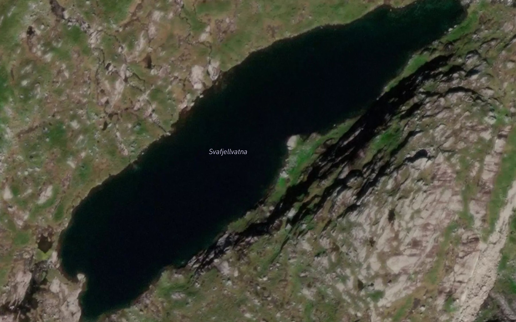 Satellite map of the Svadfjellvatna