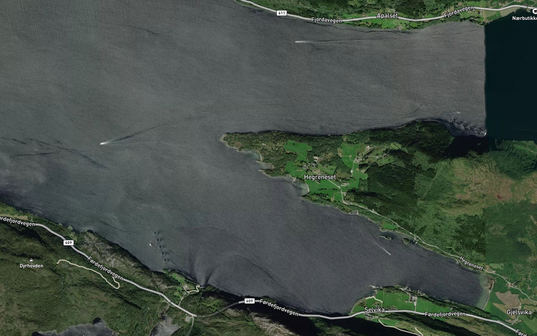 Satellite map of the Makrellvagen