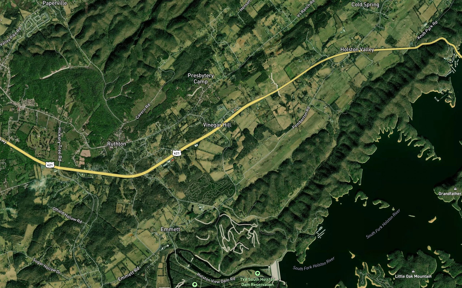 Satellite map of the Edmonds Spring