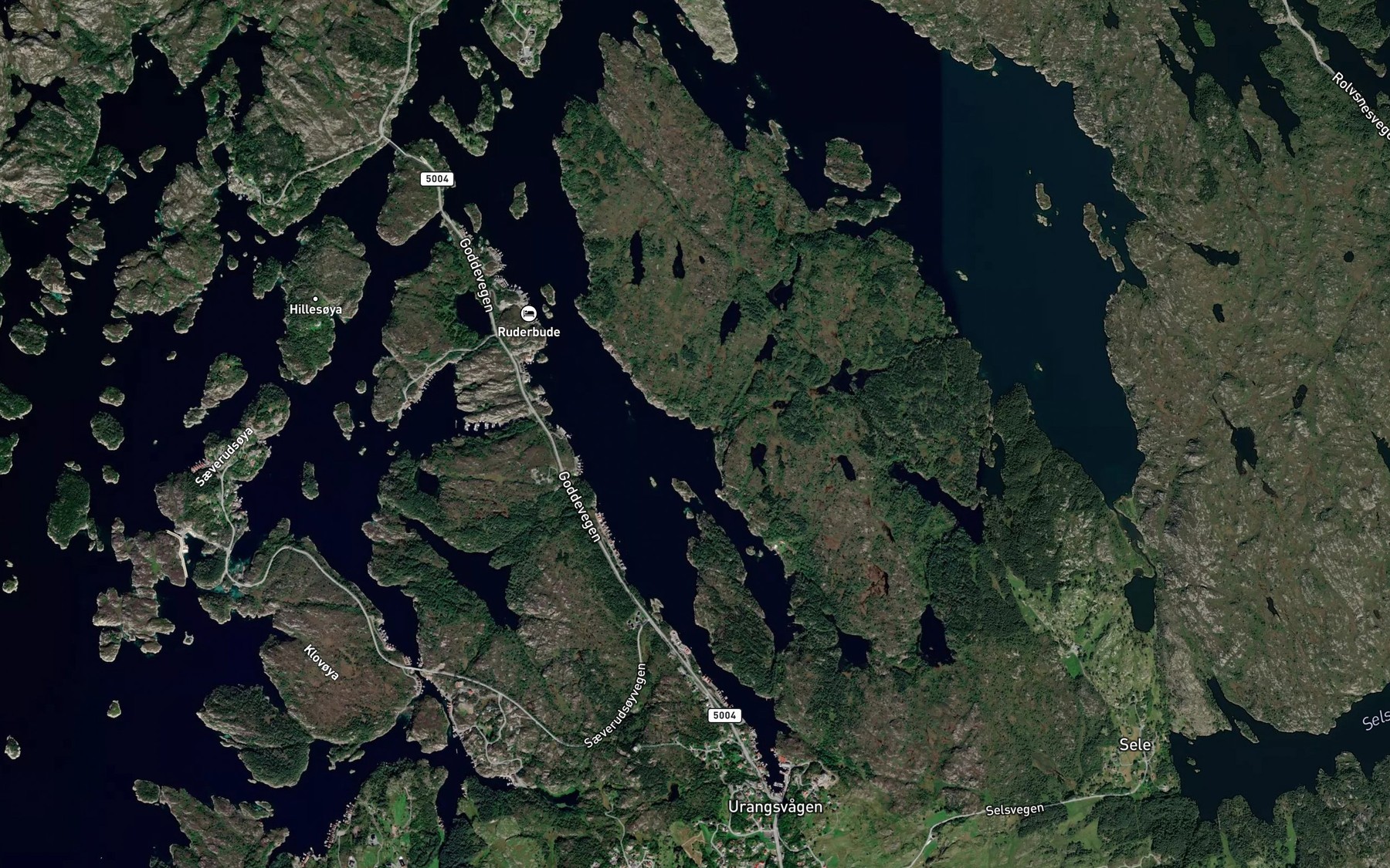 Satellite map of the Toket
