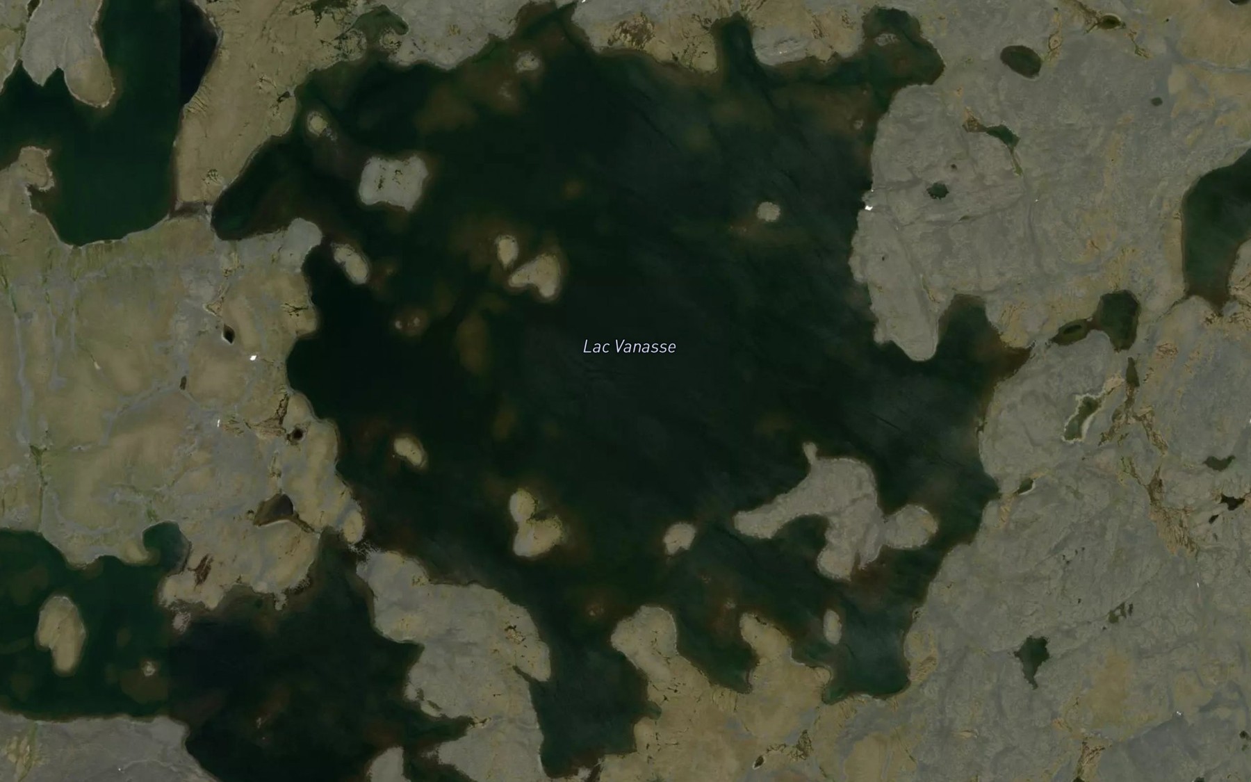 Satellite map of the Lac Vanasse