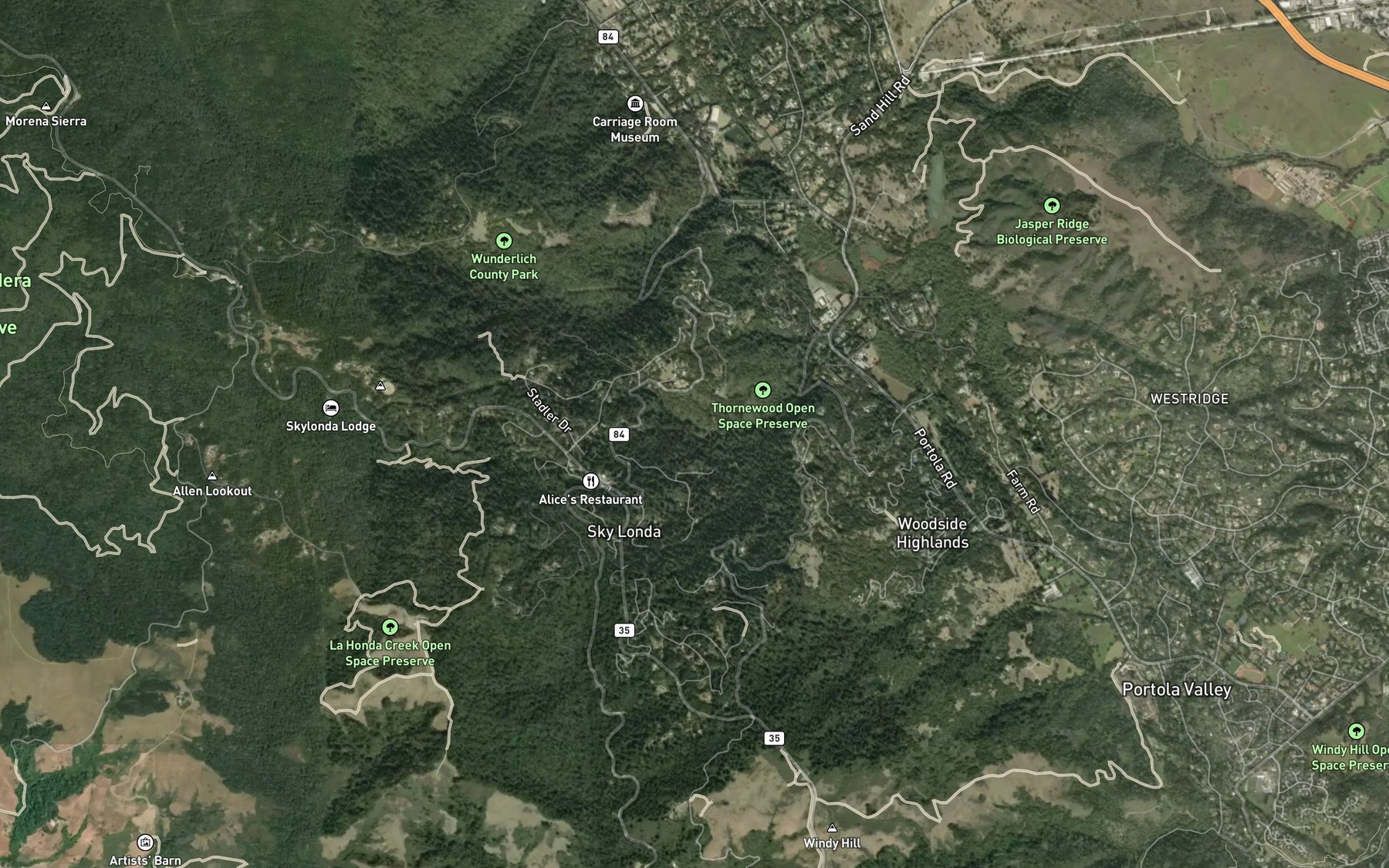 Satellite map of the Schilling Lake