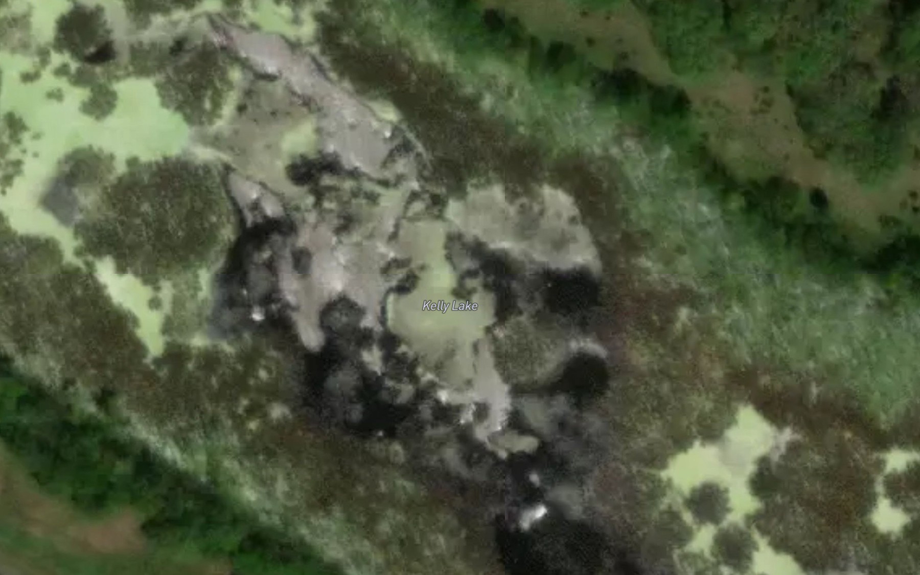 Satellite map of the Kelly Lake
