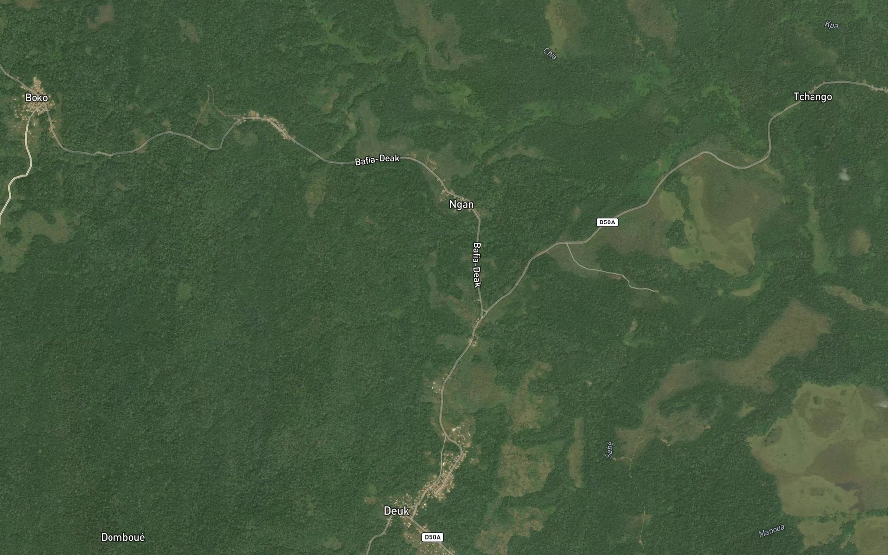 Satellite map of the Kpaya