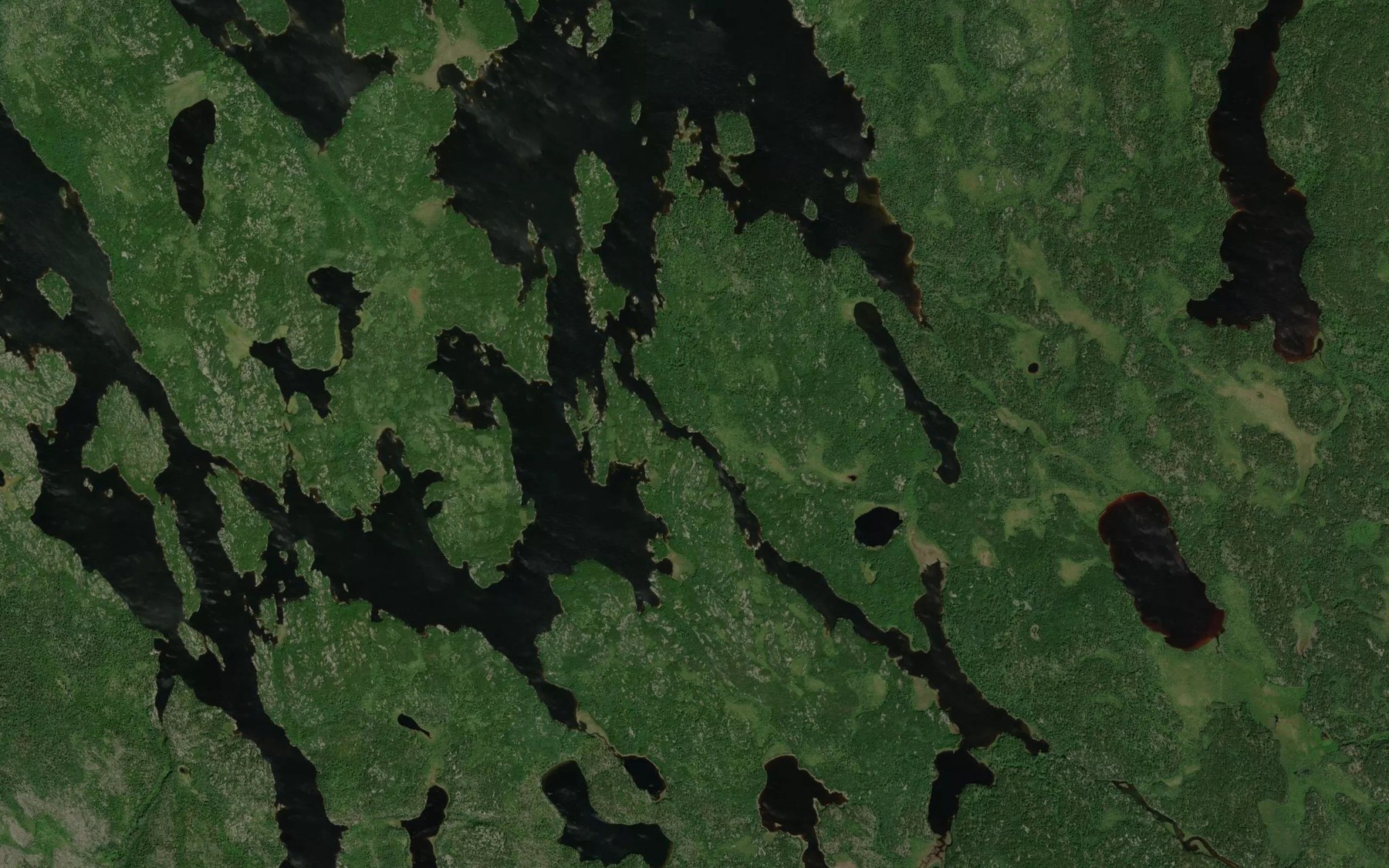 Satellite map of the Boiling Sand River